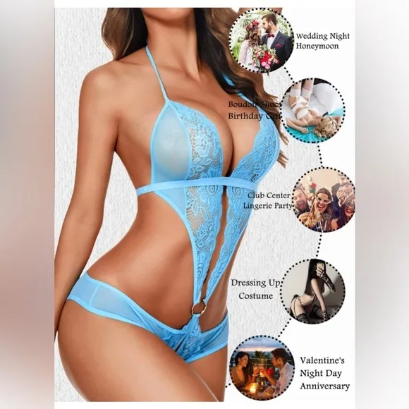 055 Women Deep V Lingerie