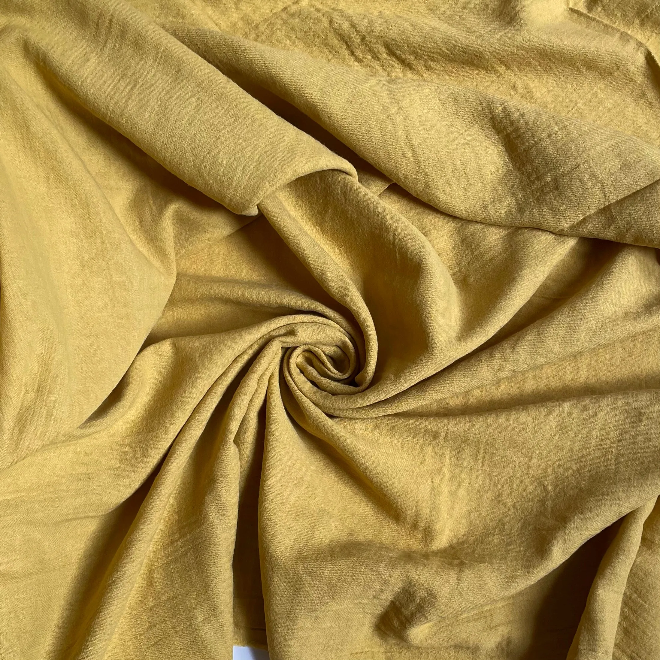 1-1/2 yard Remnant : Kokka Cotton Double Gauze - Goldenrod