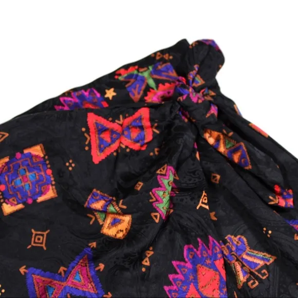 100% SILK early 90s wrap skirt