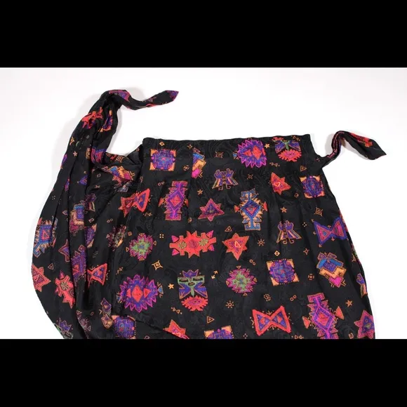 100% SILK early 90s wrap skirt
