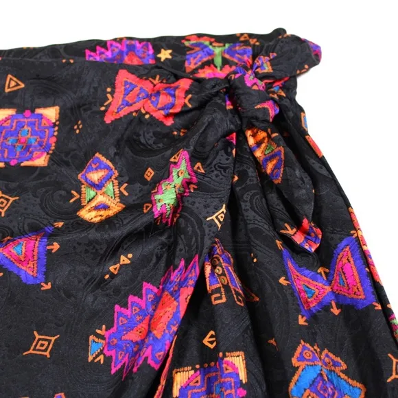 100% SILK early 90s wrap skirt