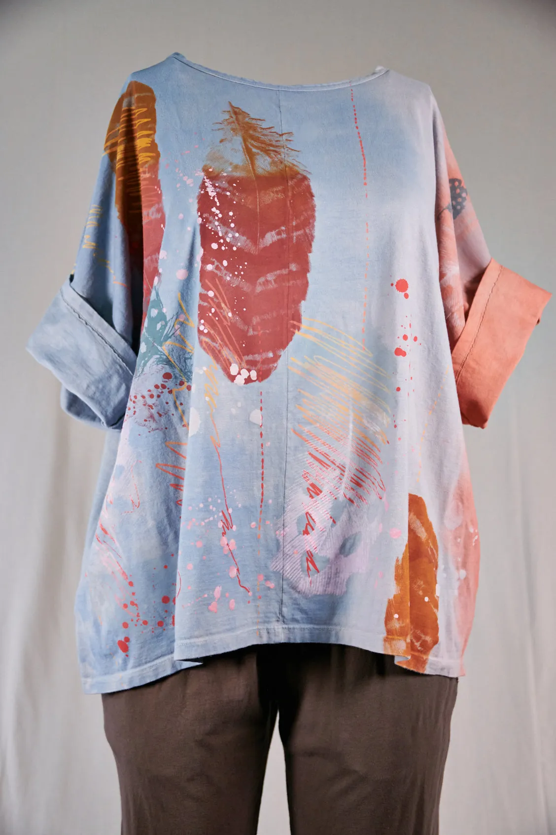 1236HD Line Tee-Desert Sun-Red Rock/Water-28”L