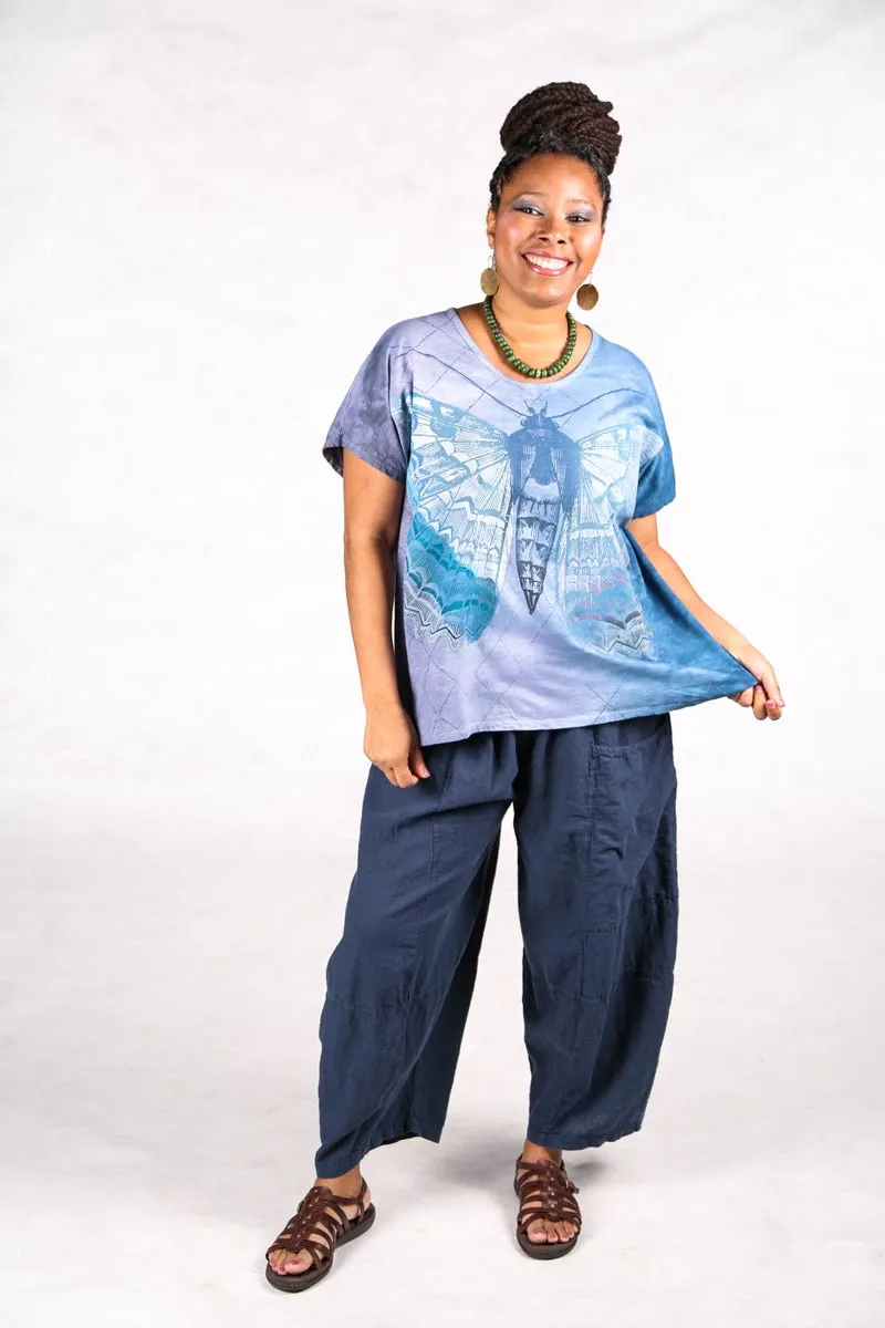 1250 HD Hand Dyed Moon Tee Sky Butterfly-P