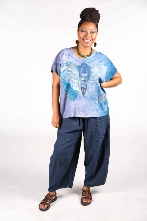 1250 HD Hand Dyed Moon Tee Sky Butterfly-P