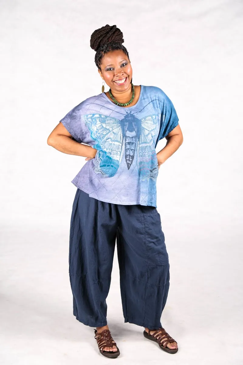 1250 HD Hand Dyed Moon Tee Sky Butterfly-P