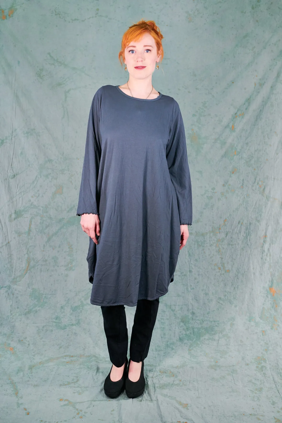 1257 Natalia Tunic Sea Grey-Printed Back -P
