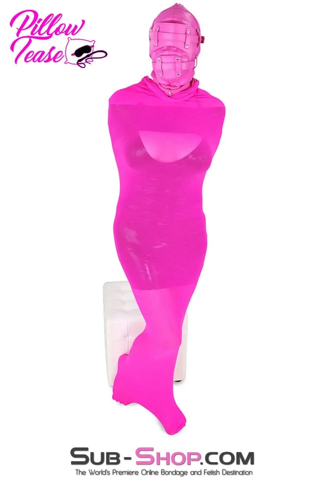 1517DL      Sheer Encasement Pink Silk Full Body Sack - MEGA Deal