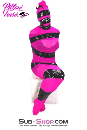 1517DL      Sheer Encasement Pink Silk Full Body Sack