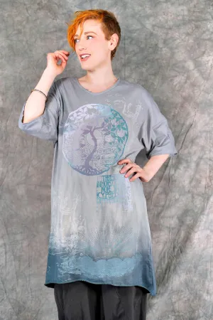 1564HD Euro Slim Fit Art Tunic Ocean Vintage