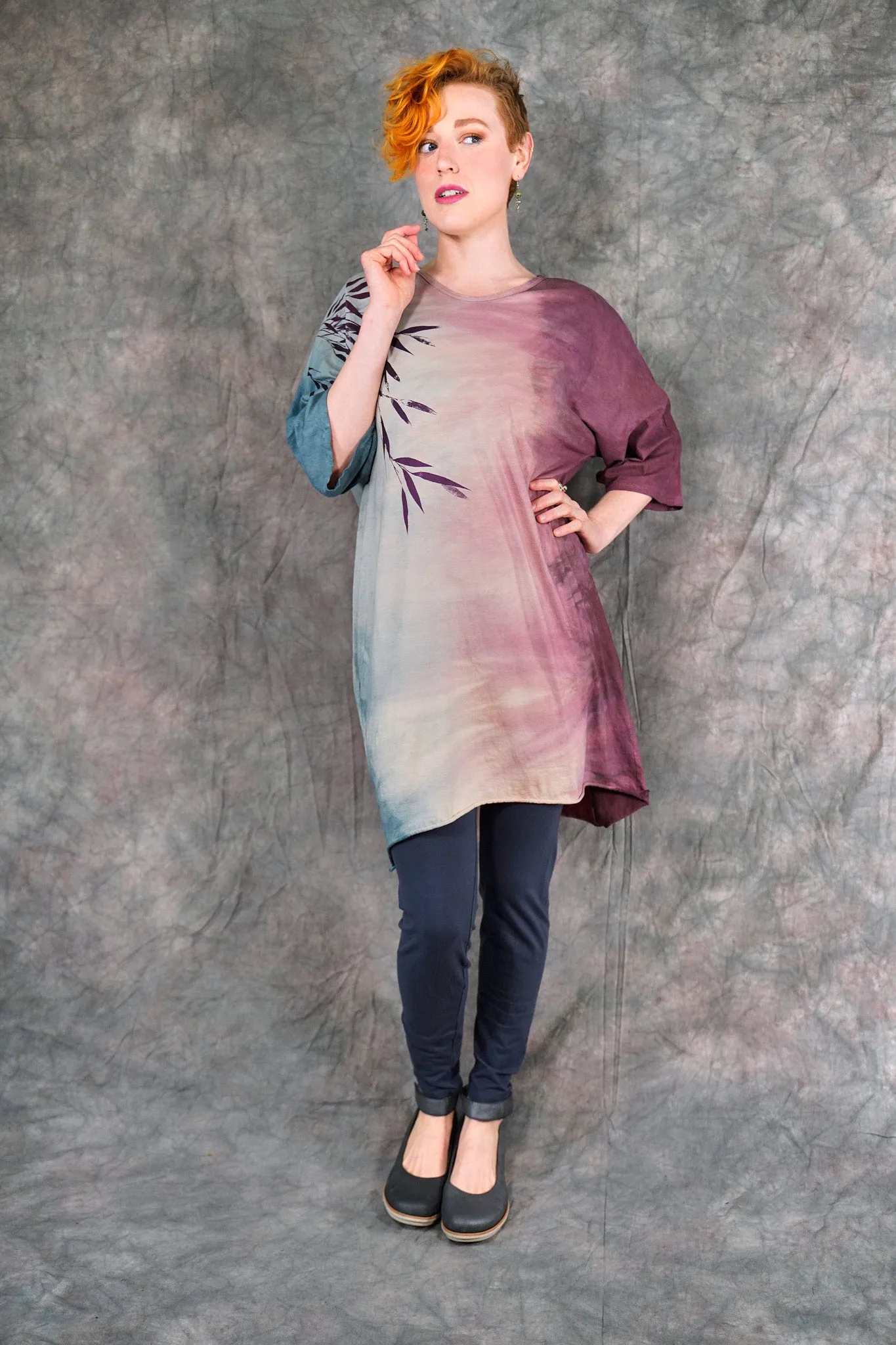 1564HD Euro Slim Fit Art Tunic Sakura
