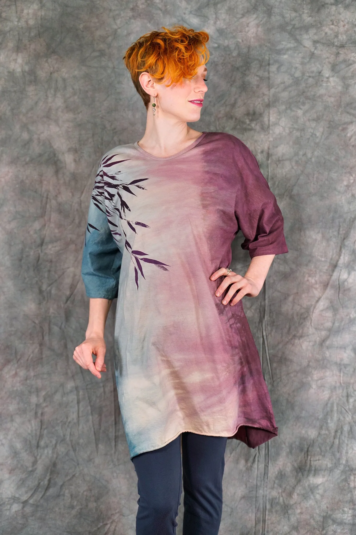 1564HD Euro Slim Fit Art Tunic Sakura