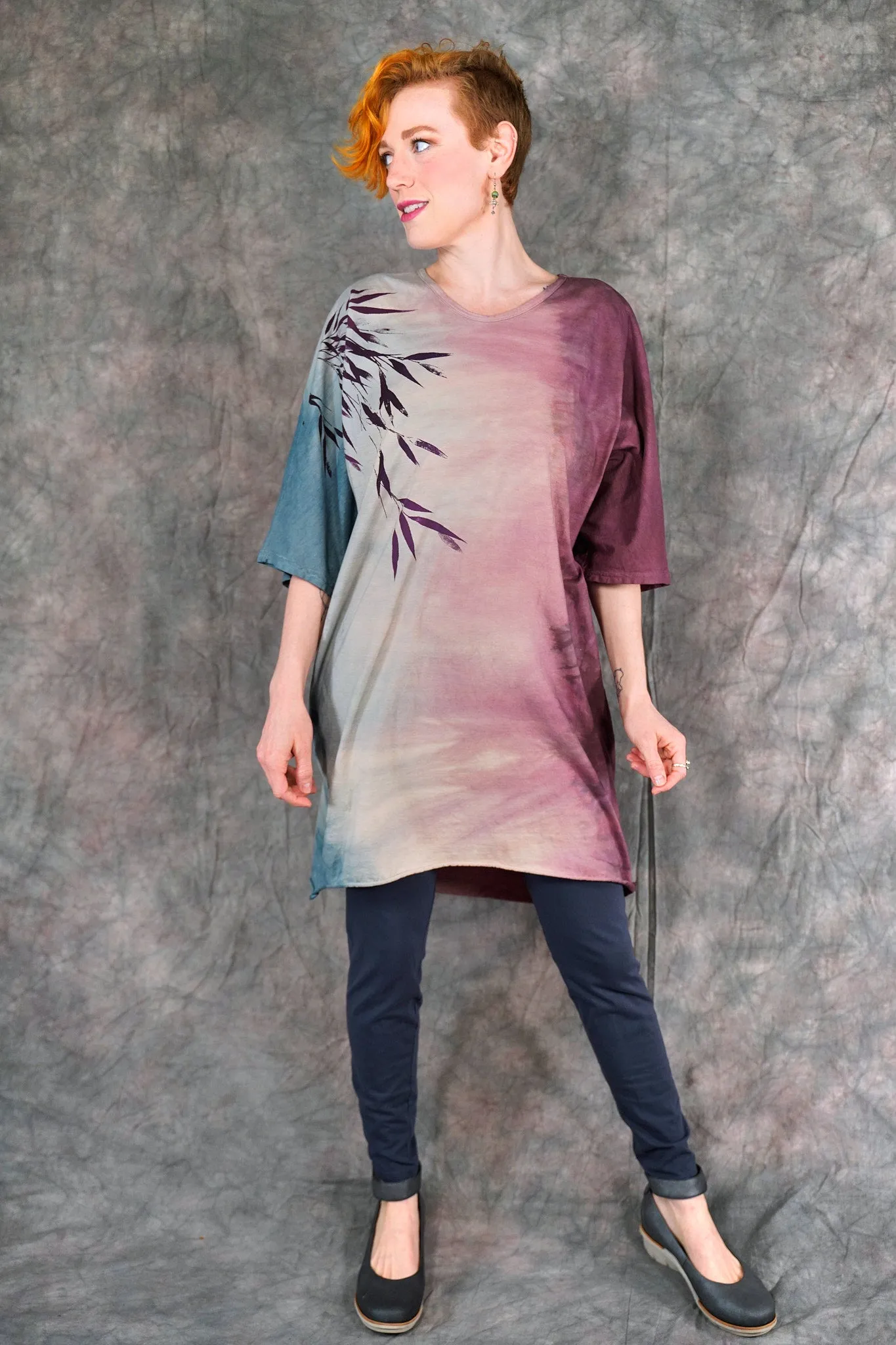 1564HD Euro Slim Fit Art Tunic Sakura