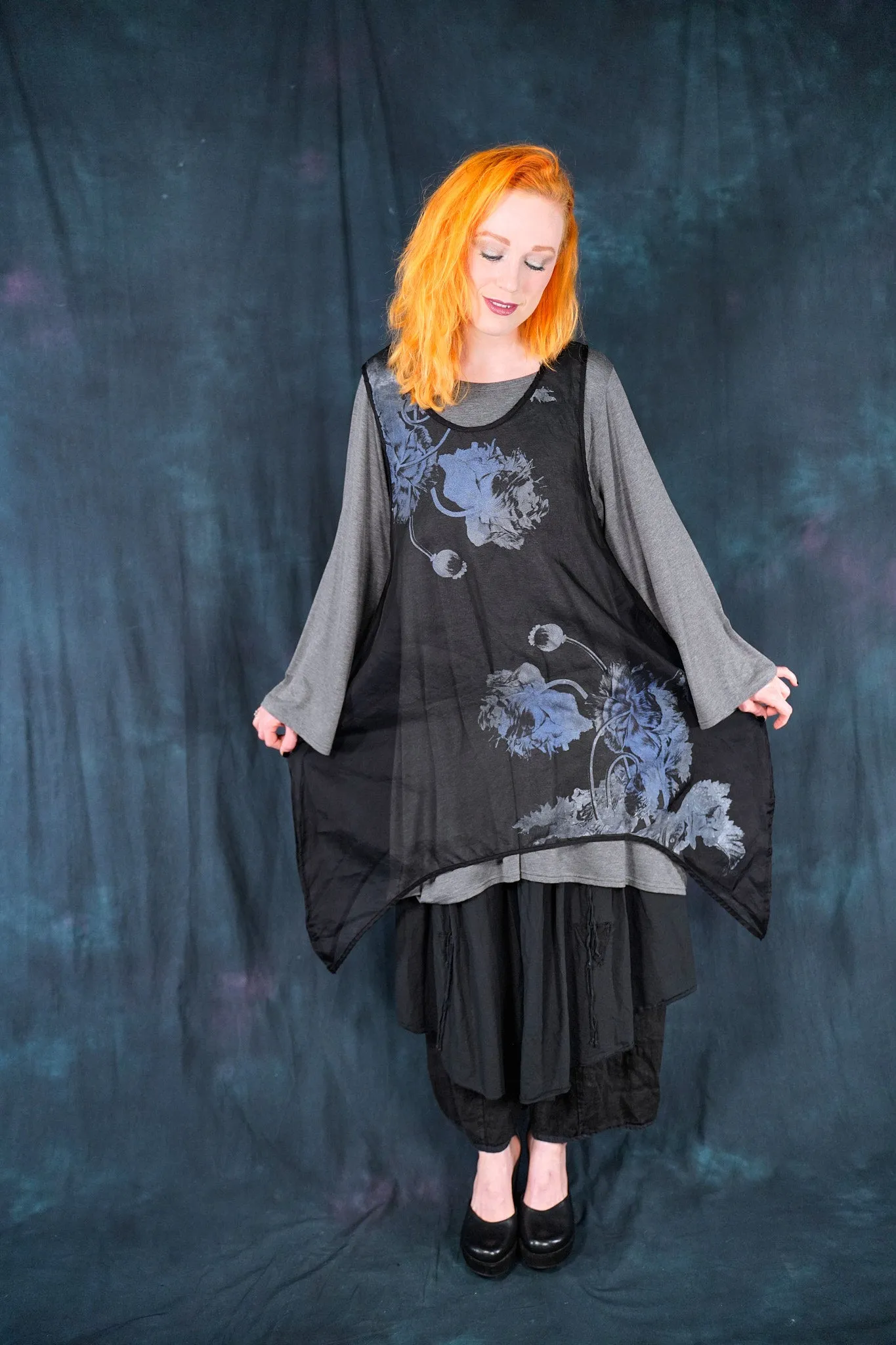 1574 A-line Layering Tunic Grey-U