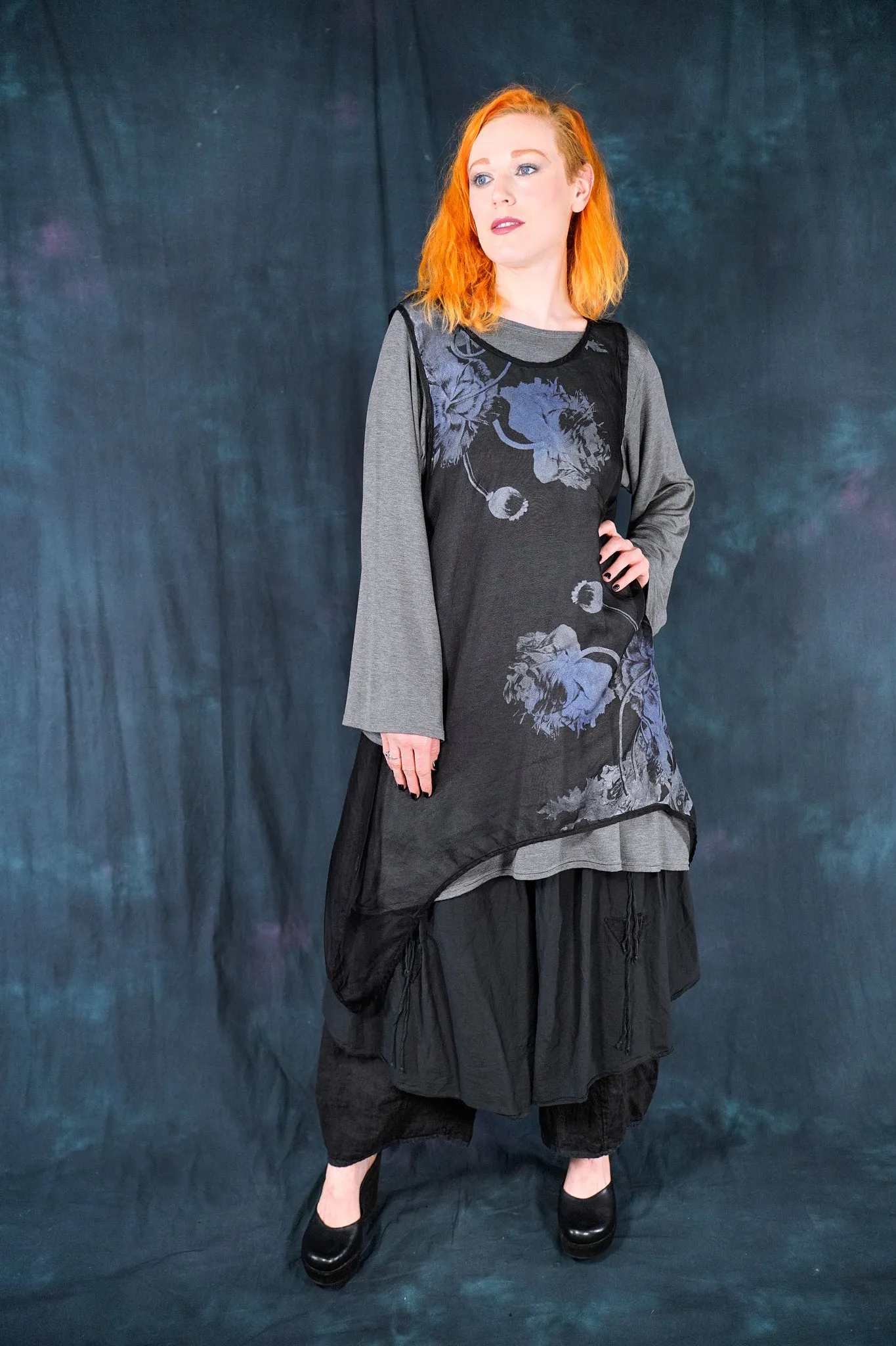 1574 A-line Layering Tunic Grey-U