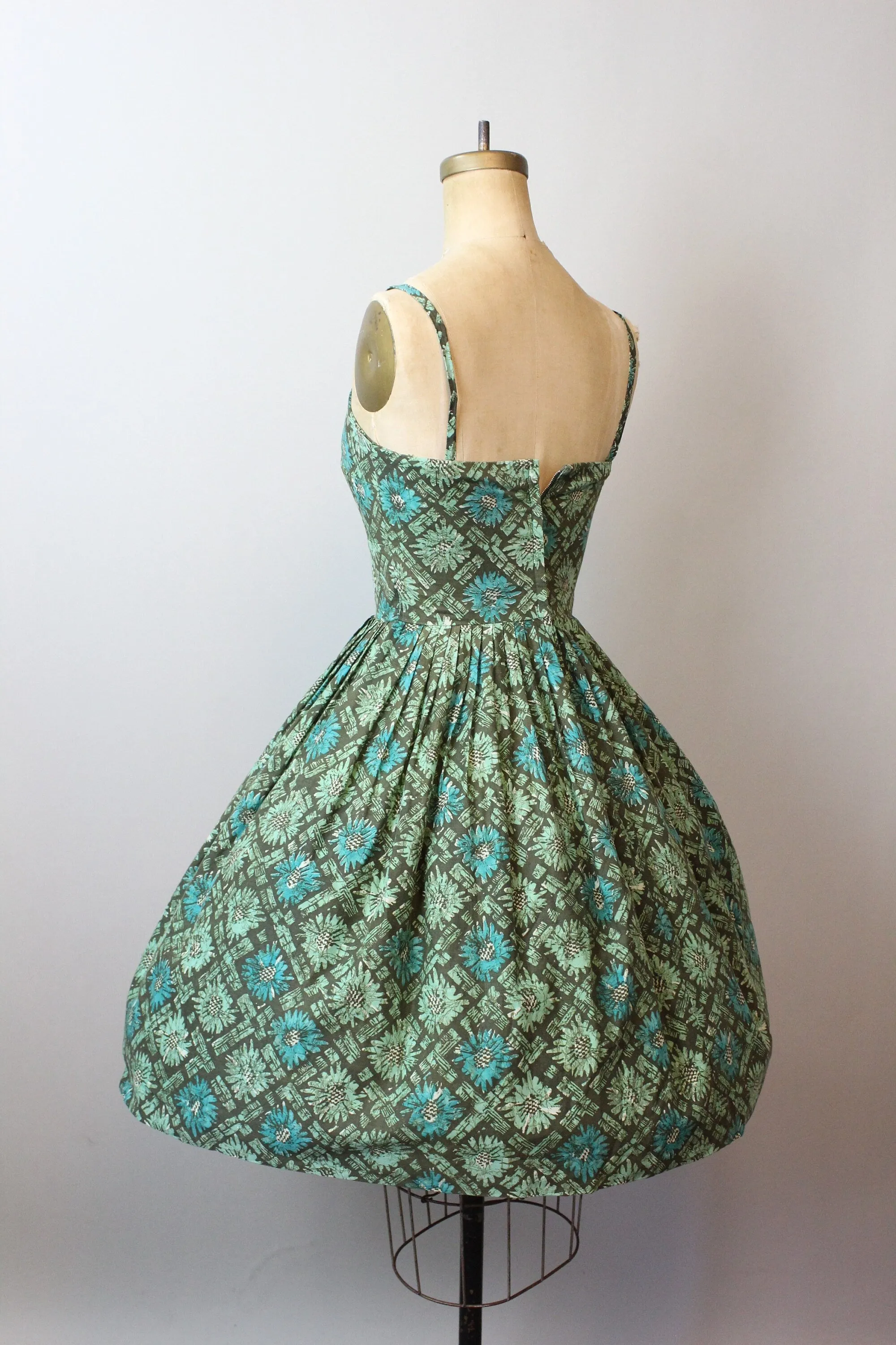 1950s L'AIGLON COTTON halter dress xs | new spring summer
