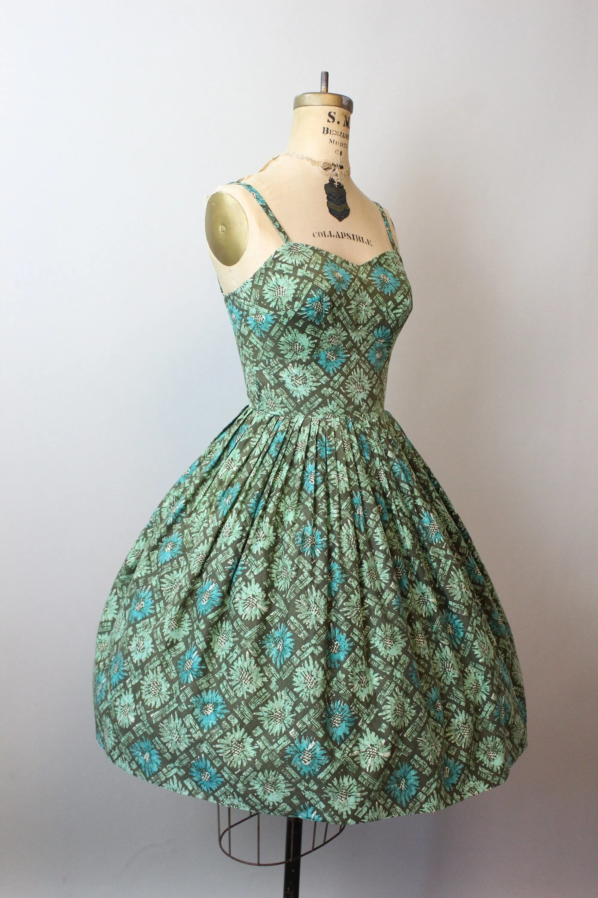 1950s L'AIGLON COTTON halter dress xs | new spring summer