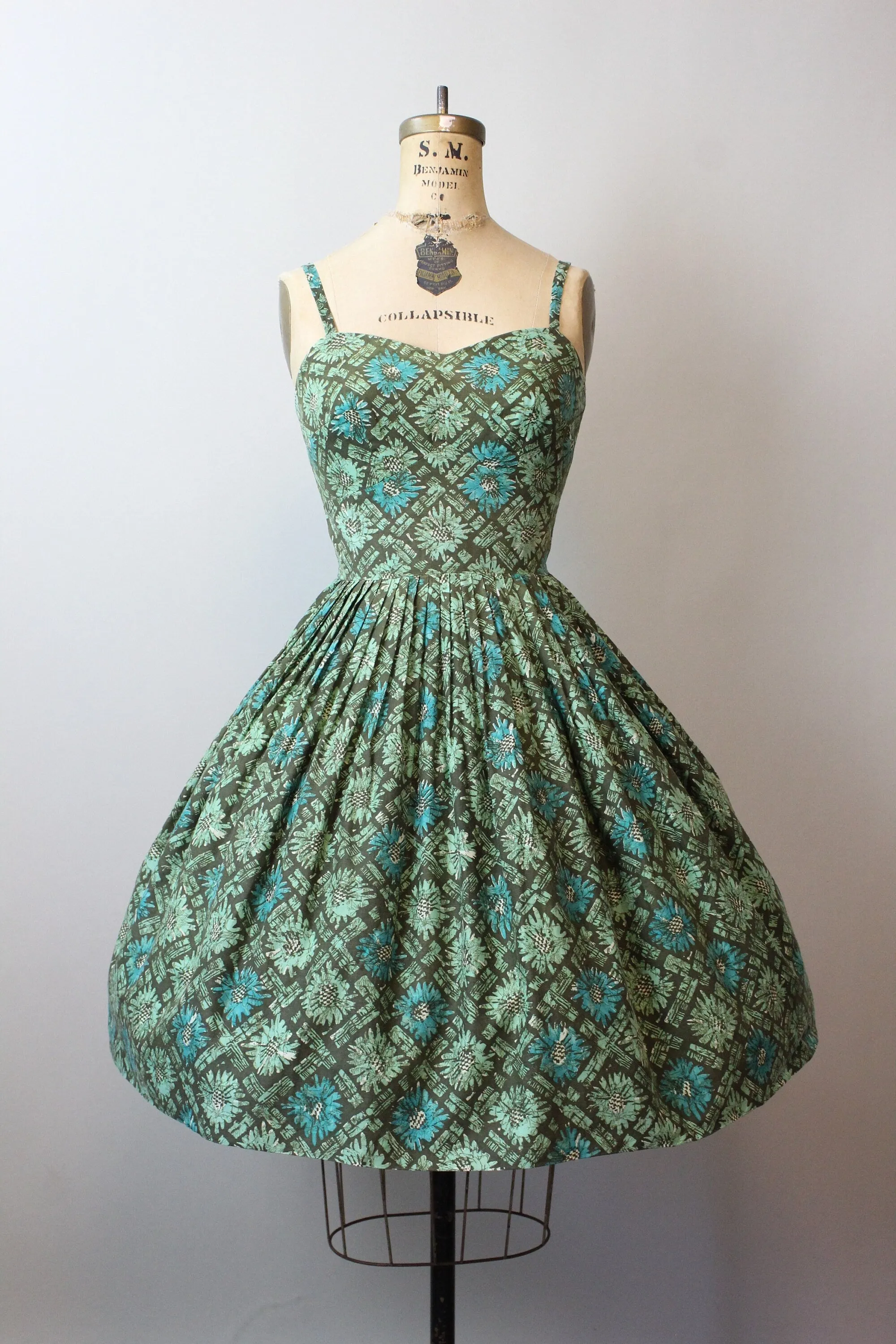1950s L'AIGLON COTTON halter dress xs | new spring summer