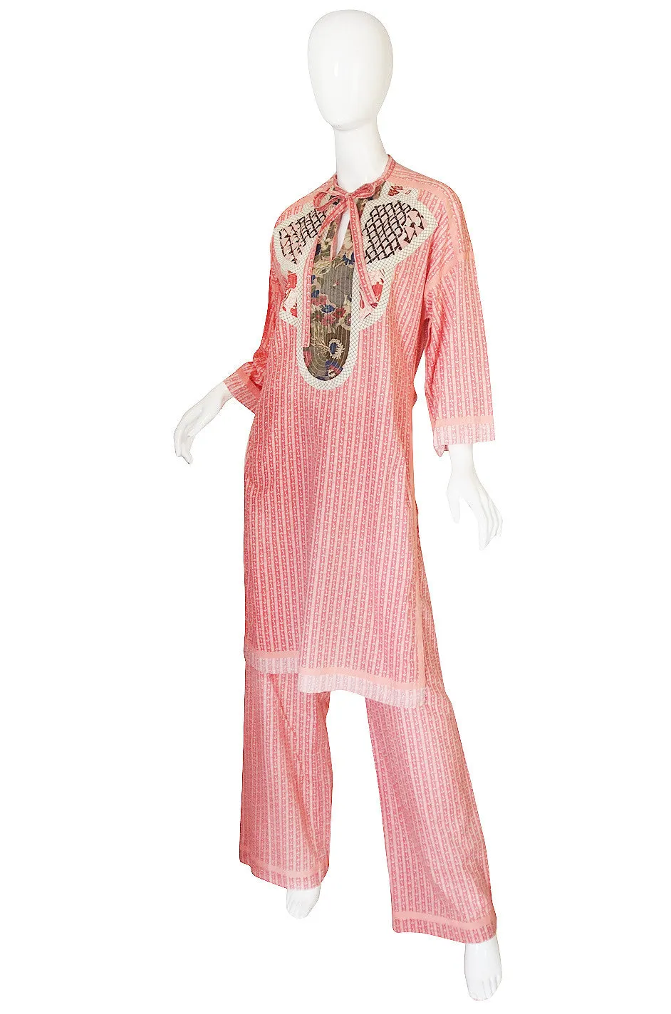 1970s Koos Van Den Akker Print Tunic & Pant