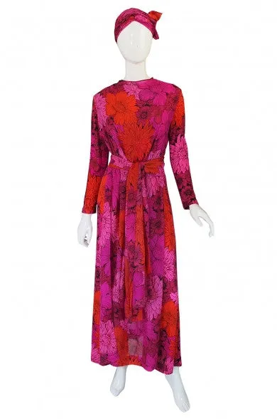 1970s LaMendola Jumpsuit & Turban Set
