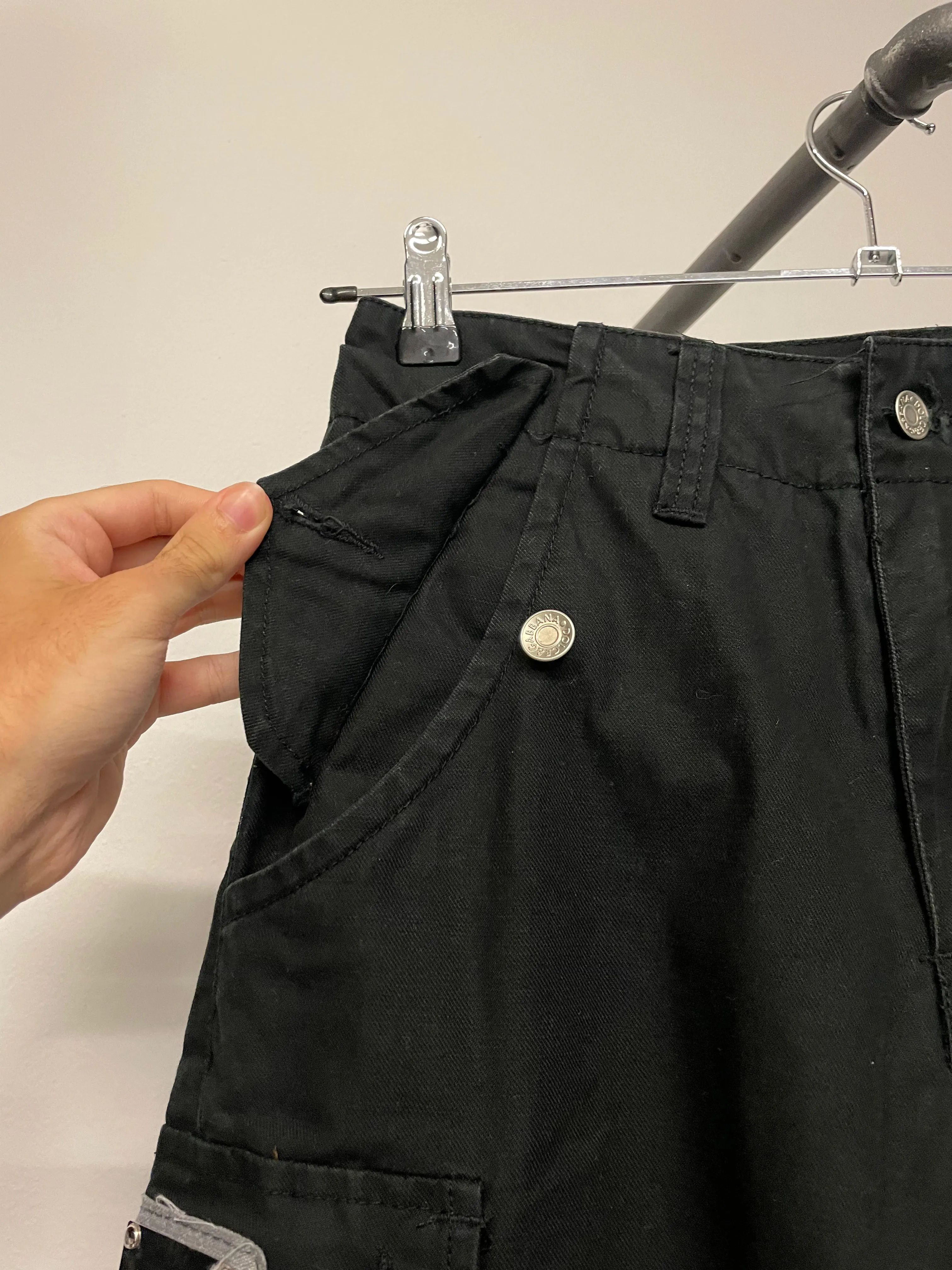 2000s Dolce & Gabbana zipper cargo pants