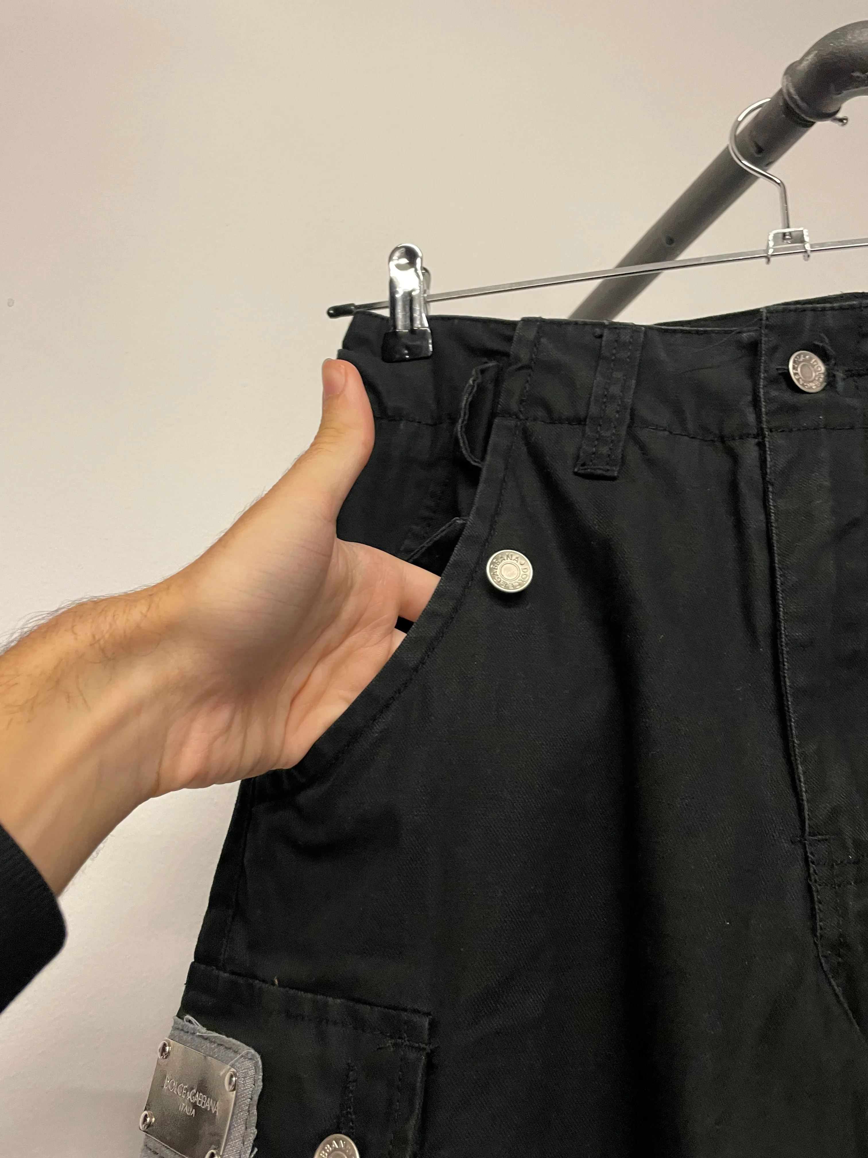 2000s Dolce & Gabbana zipper cargo pants