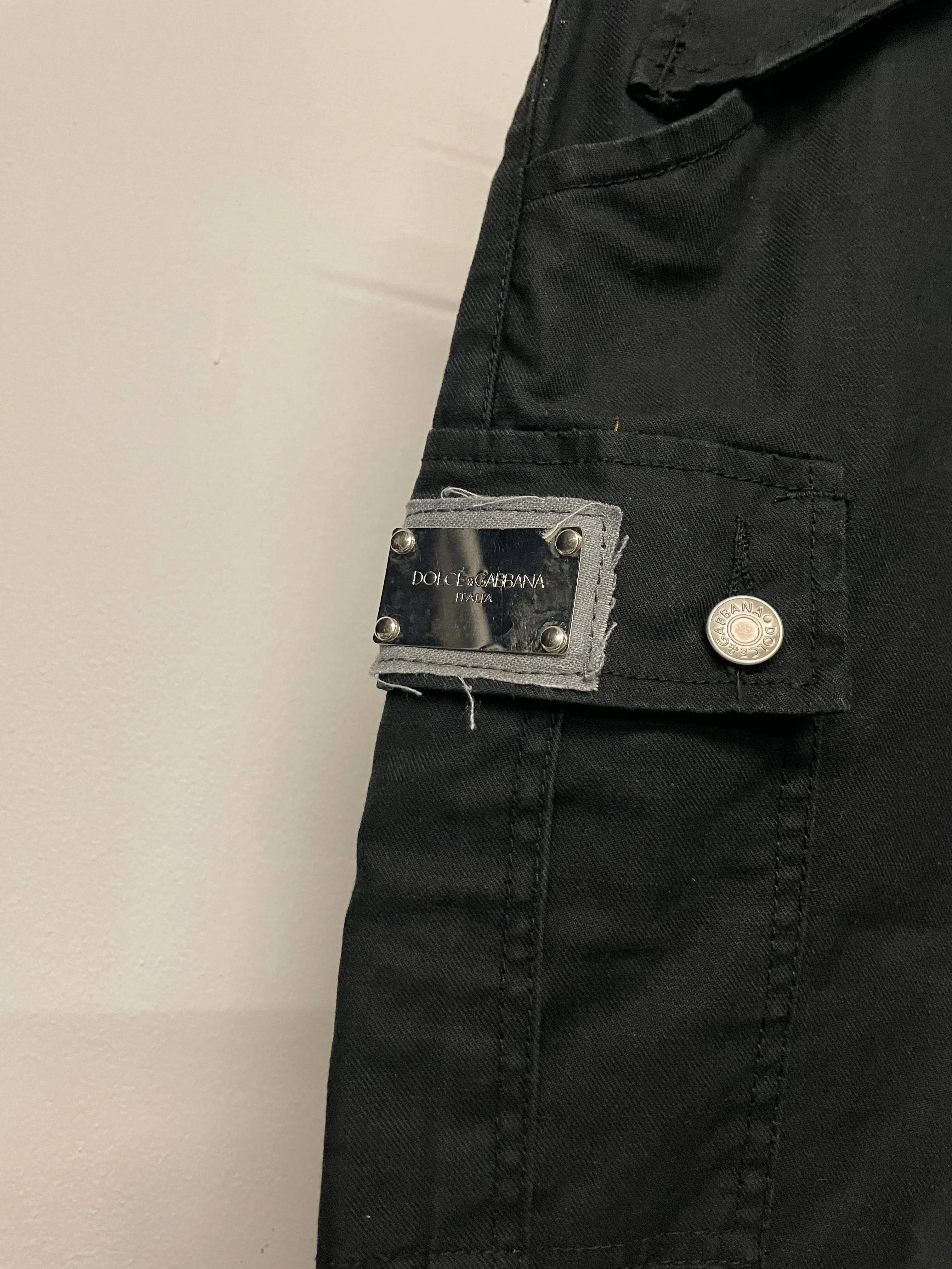 2000s Dolce & Gabbana zipper cargo pants