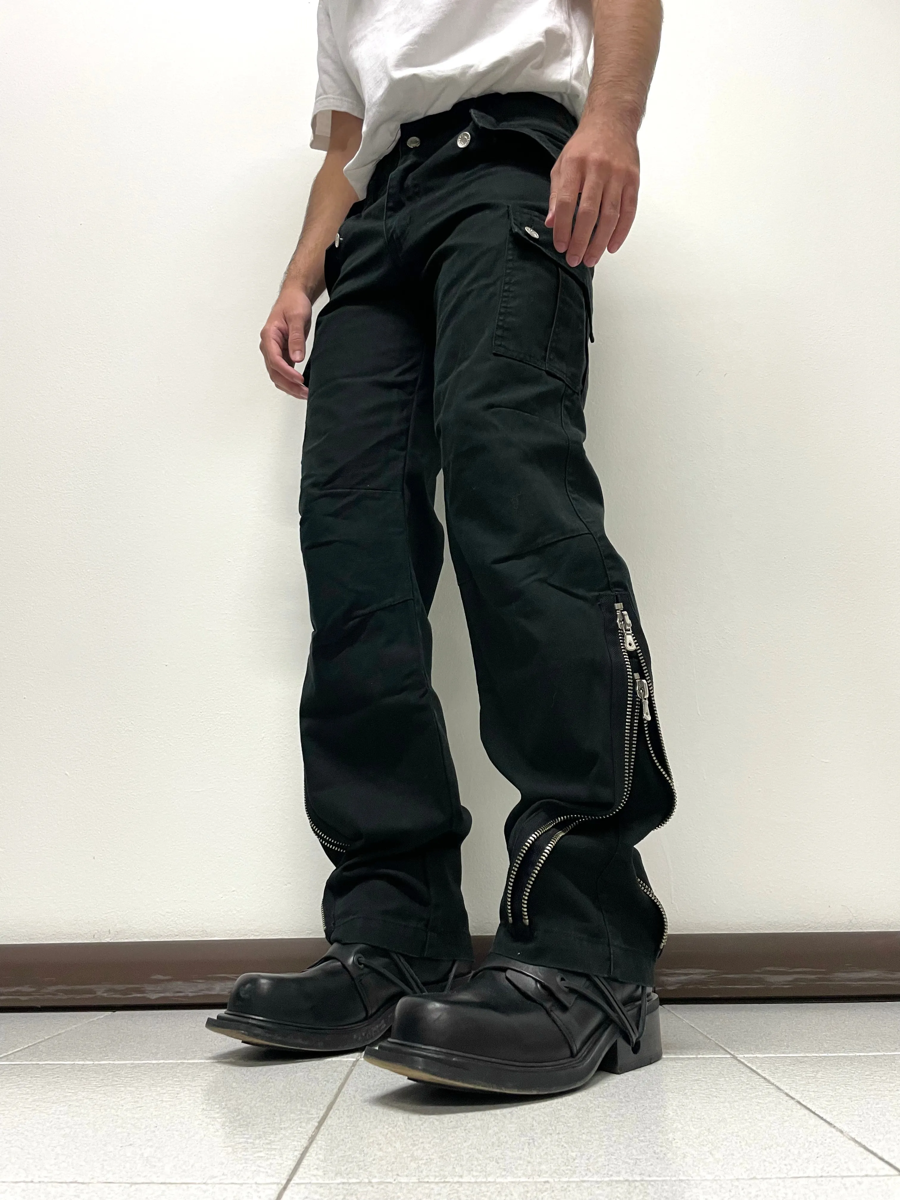 2000s Dolce & Gabbana zipper cargo pants