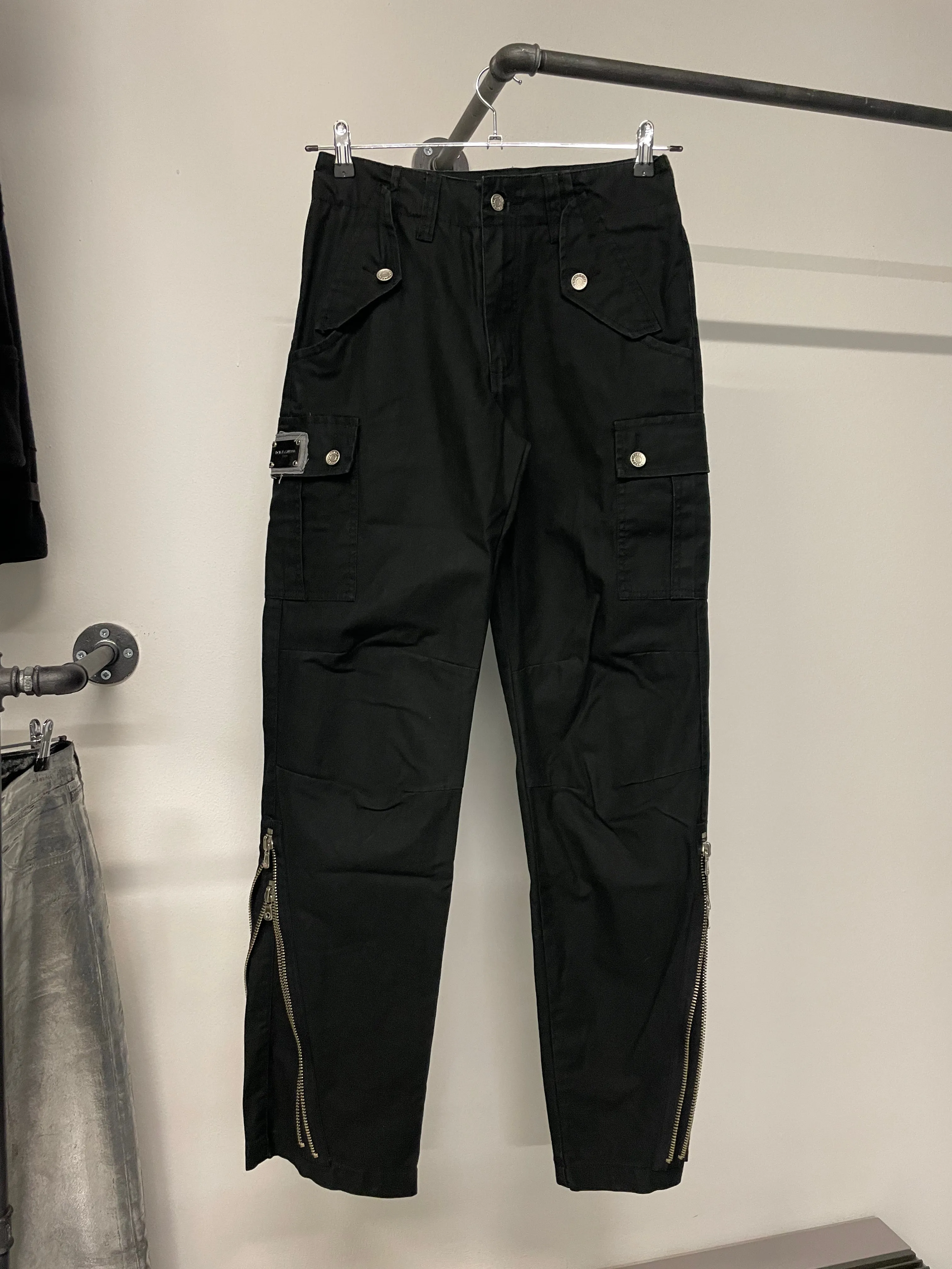 2000s Dolce & Gabbana zipper cargo pants