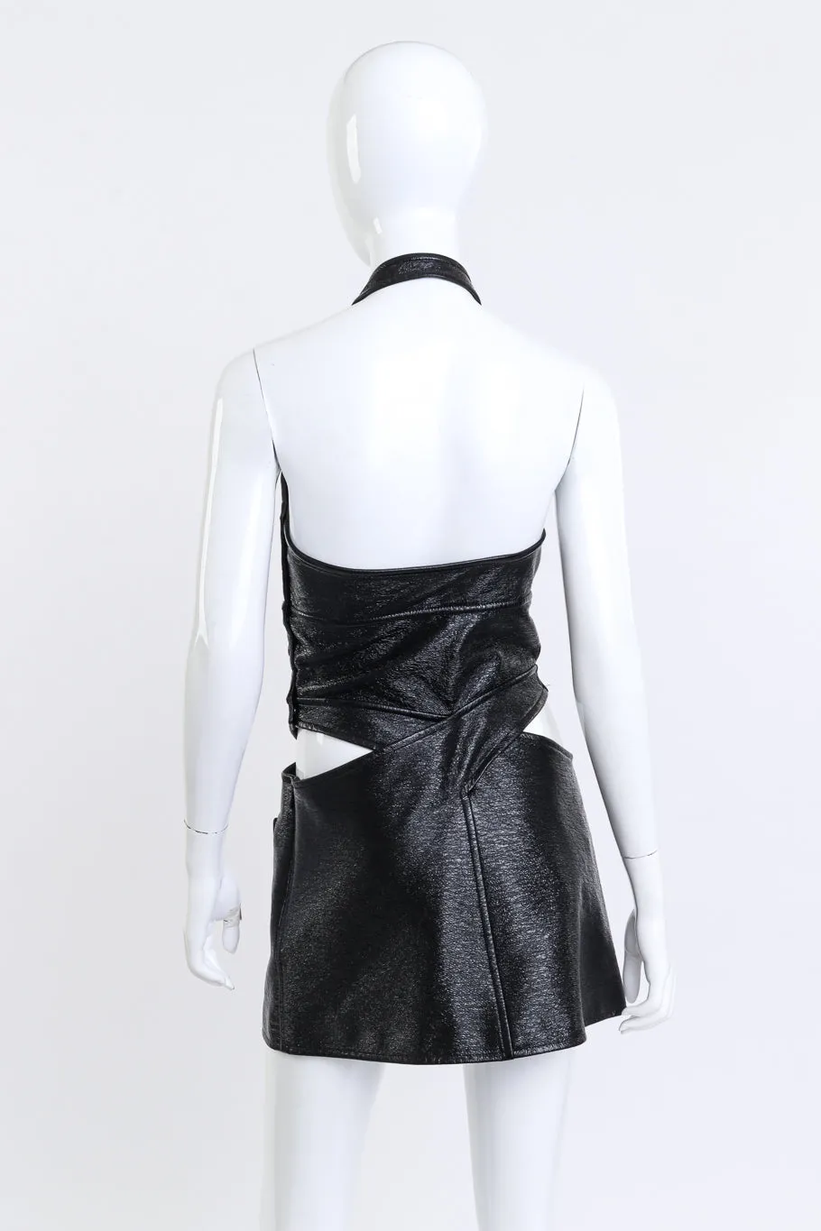 2022 S/S Crisscross Vinyl Mini Dress
