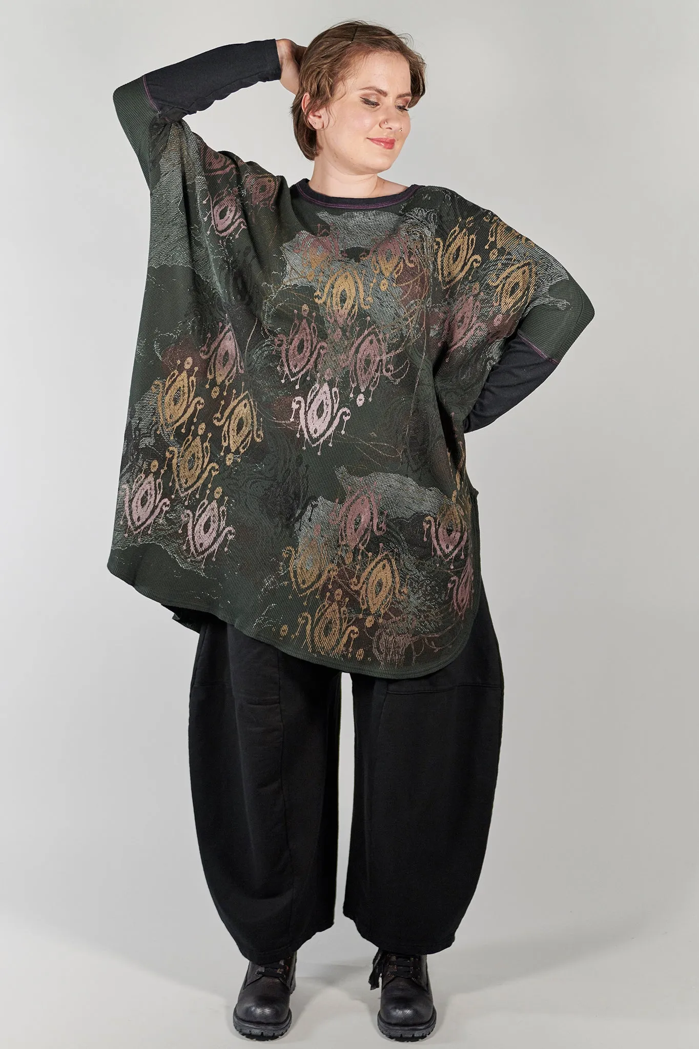 2251 Natural City Tunic-Marsh- Ikat Colorwinds