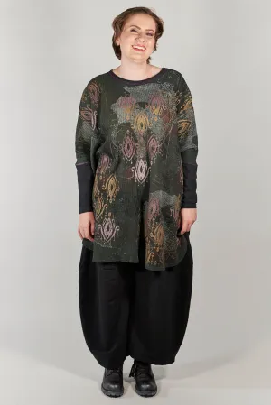 2251 Natural City Tunic-Marsh- Ikat Colorwinds