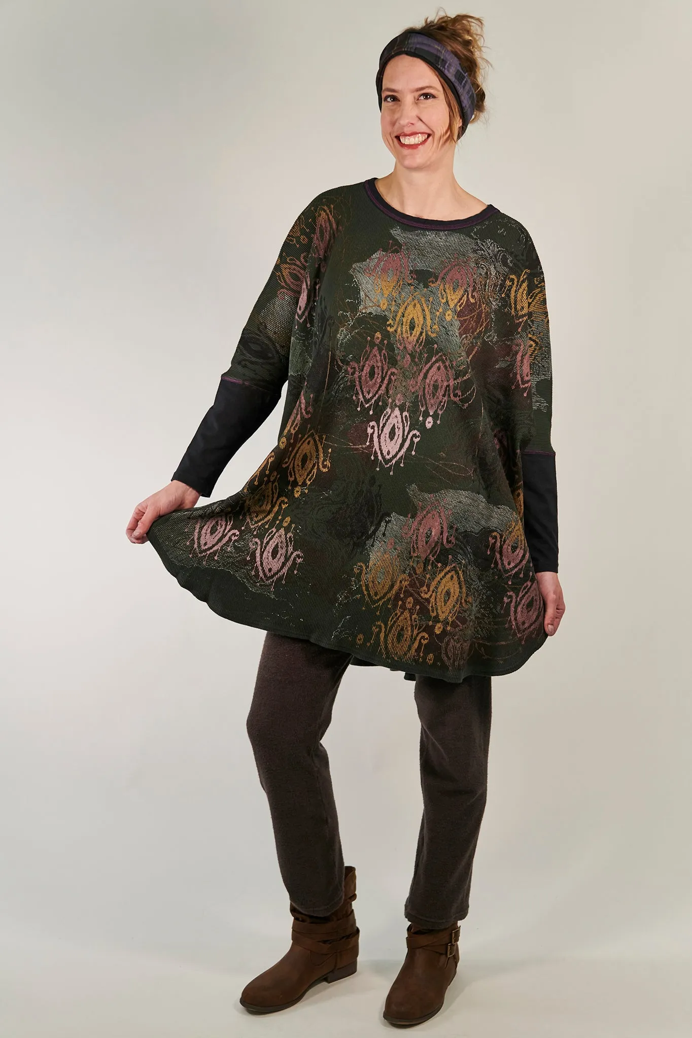 2251 Natural City Tunic-Marsh- Ikat Colorwinds