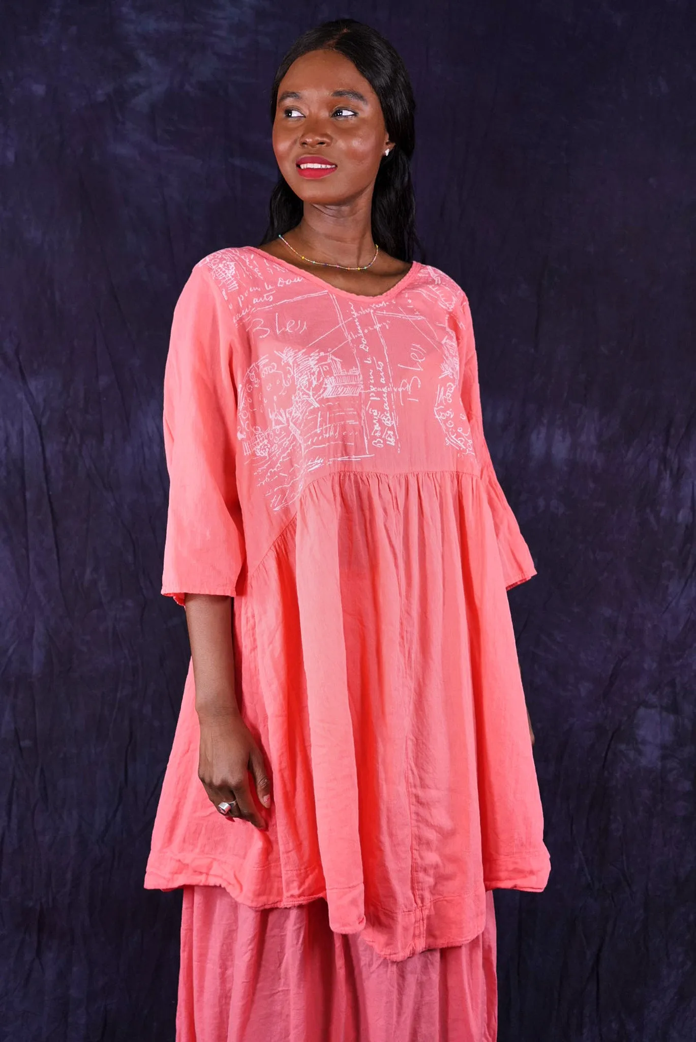 2259 Terrarium Tunic Geranium-P