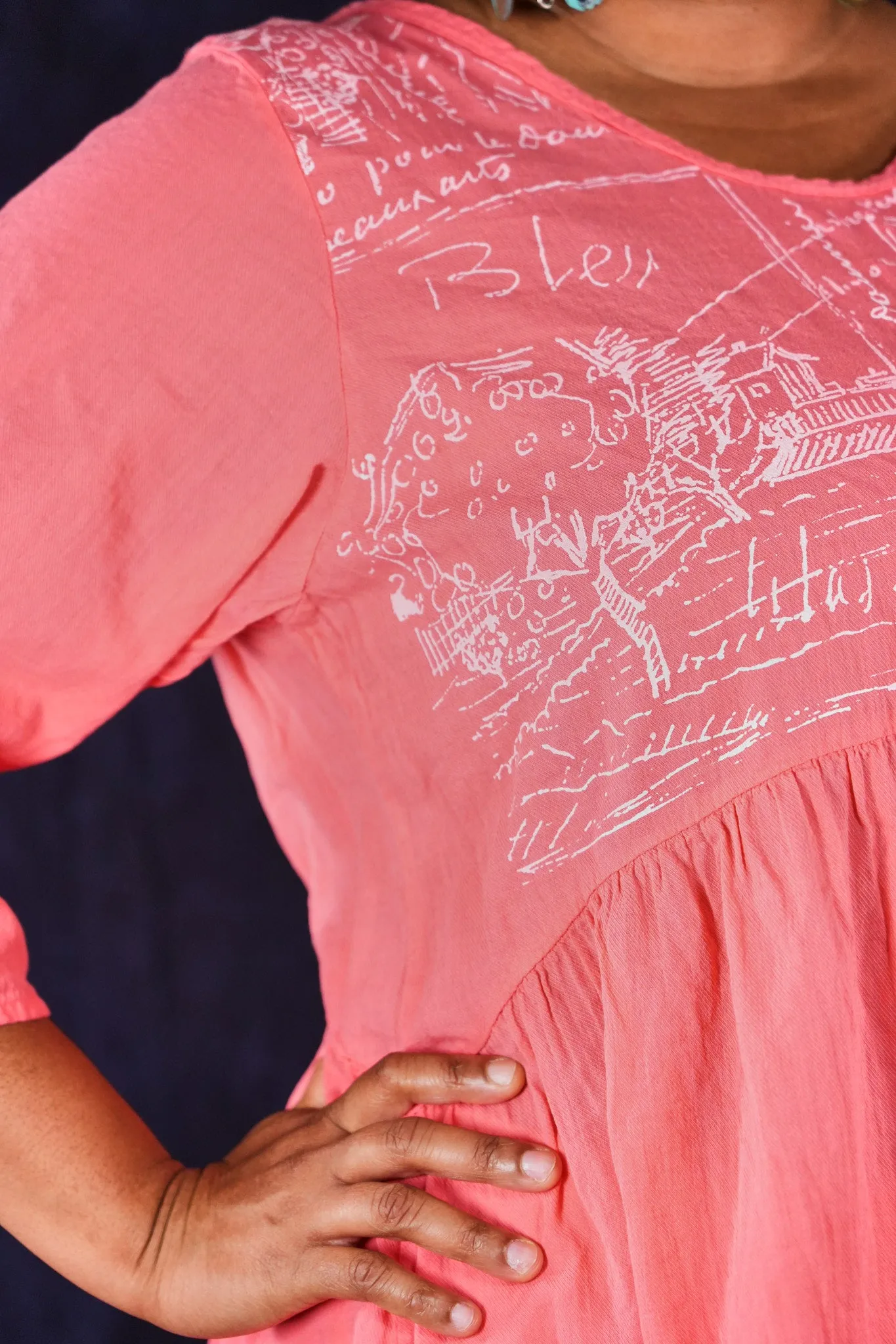 2259 Terrarium Tunic Geranium-P