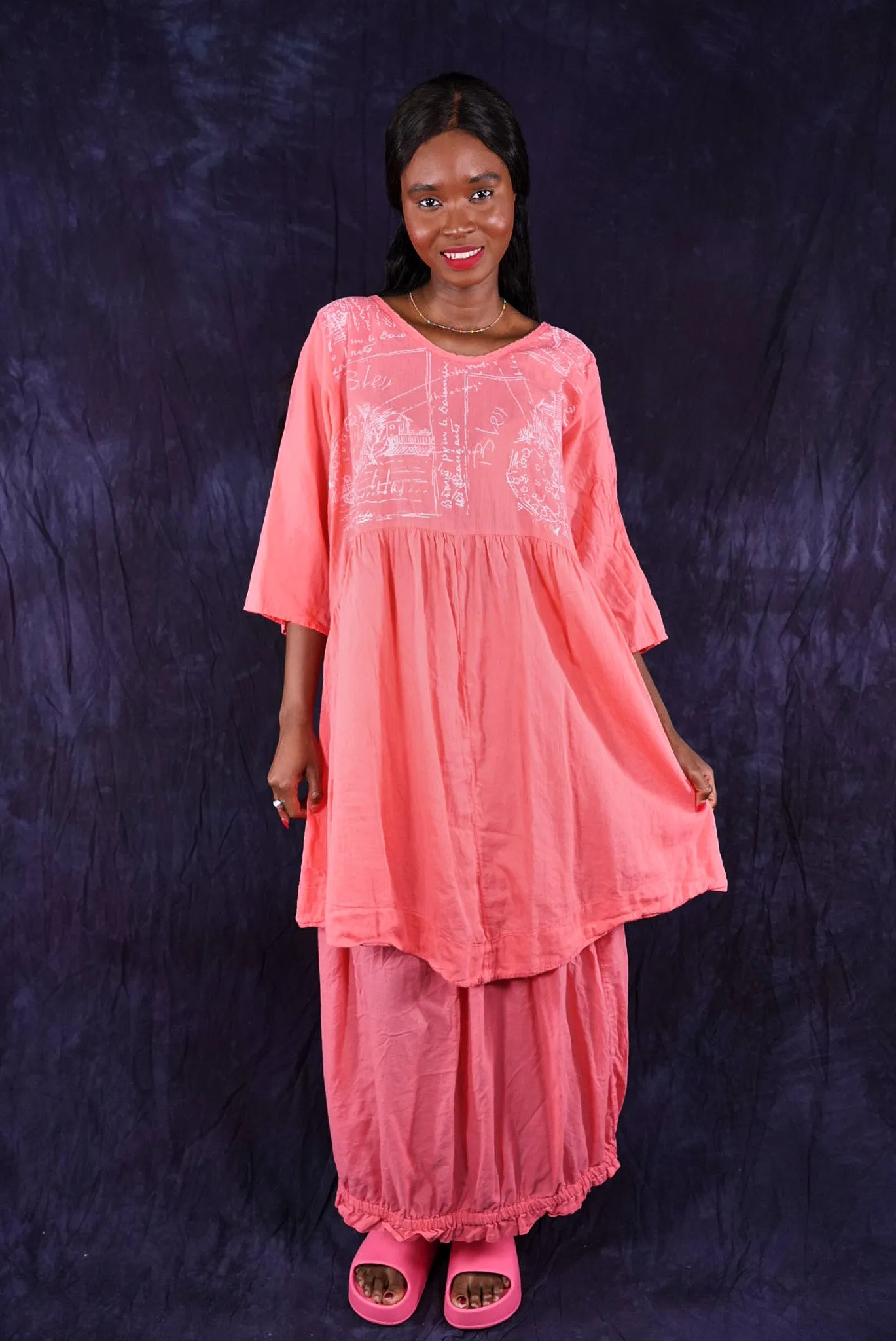 2259 Terrarium Tunic Geranium-P