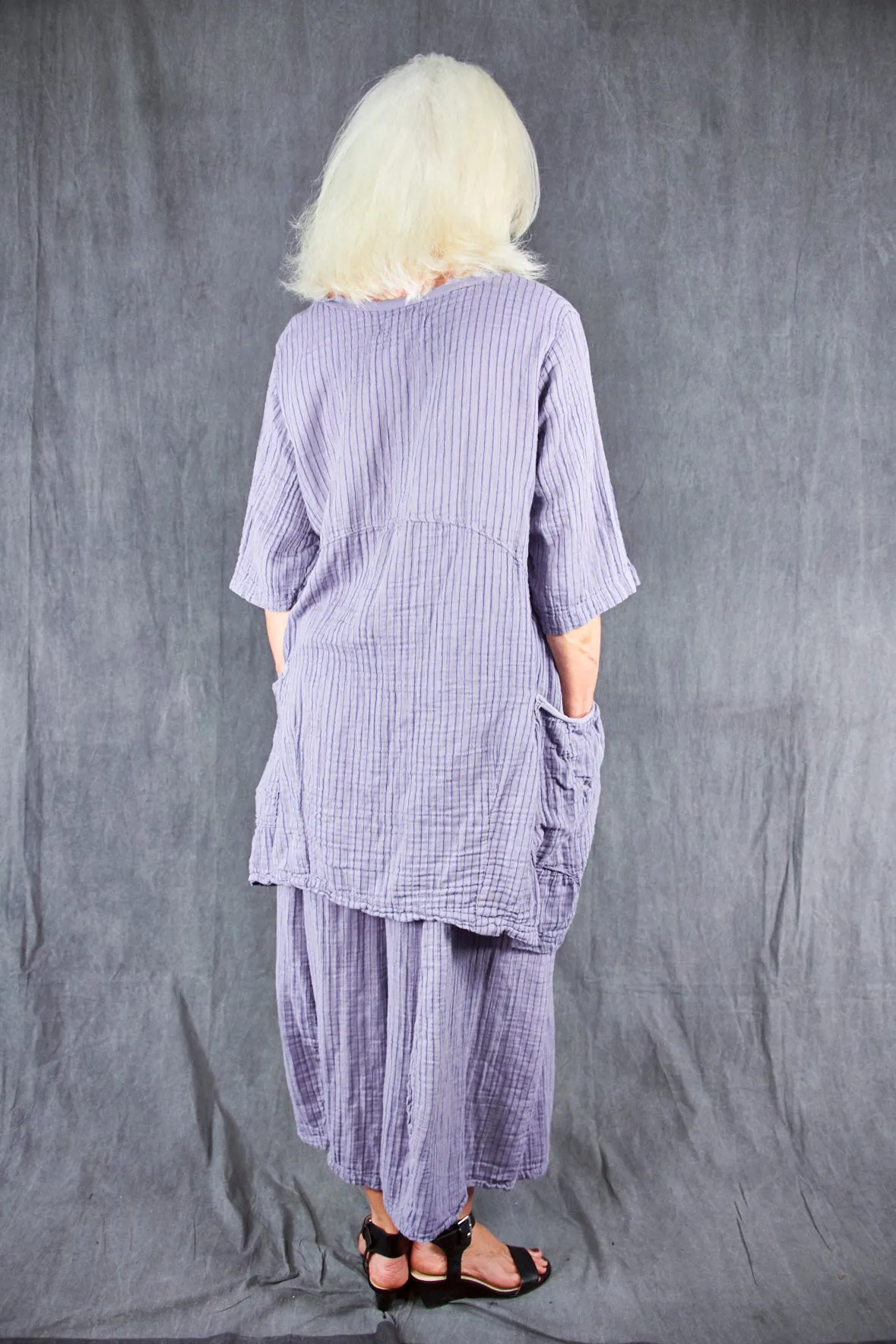 2270 Seaside Striped Tunic Amethyst-U