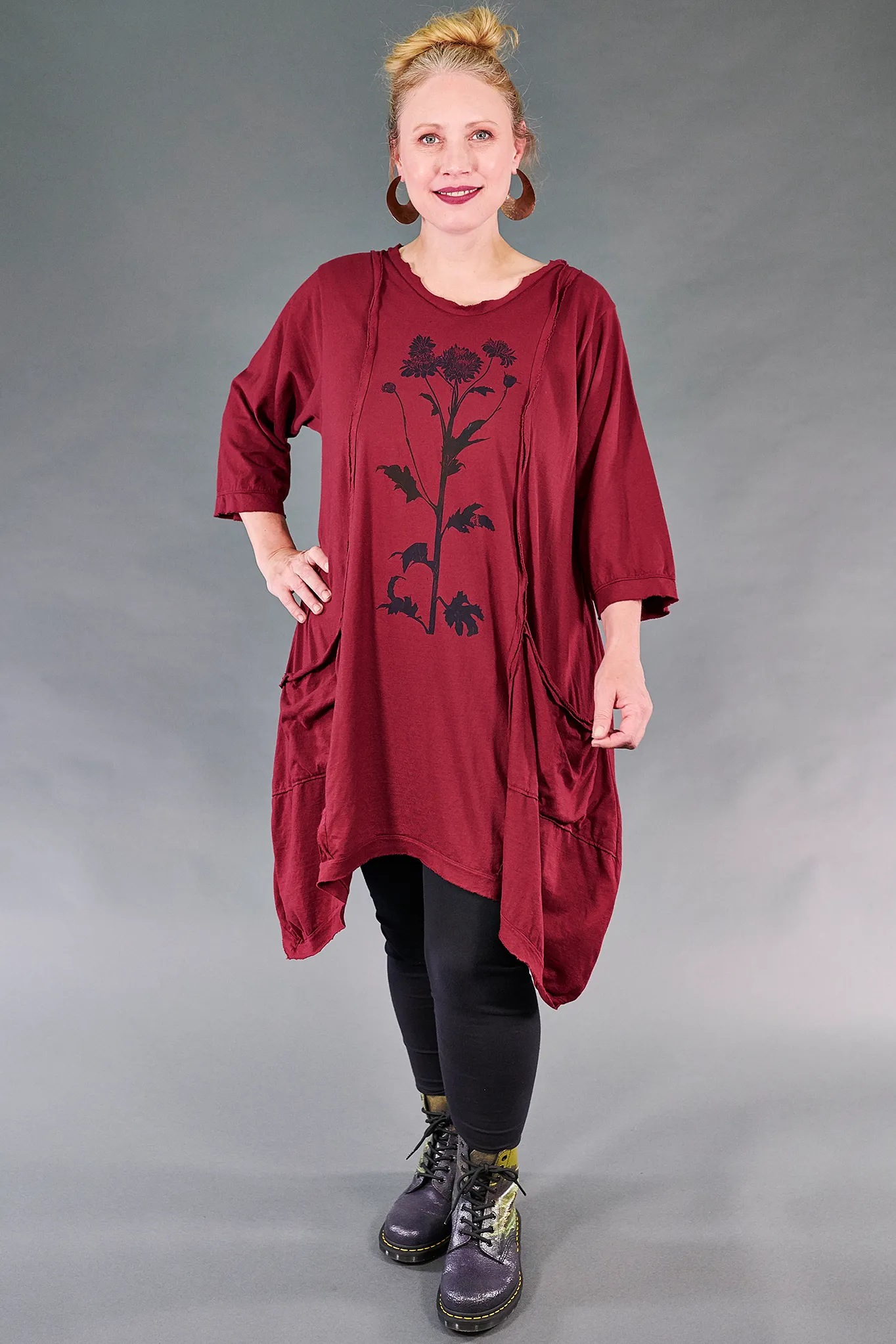2313 Everyday Vector Tunic-Rowan-Botanic Silhouette