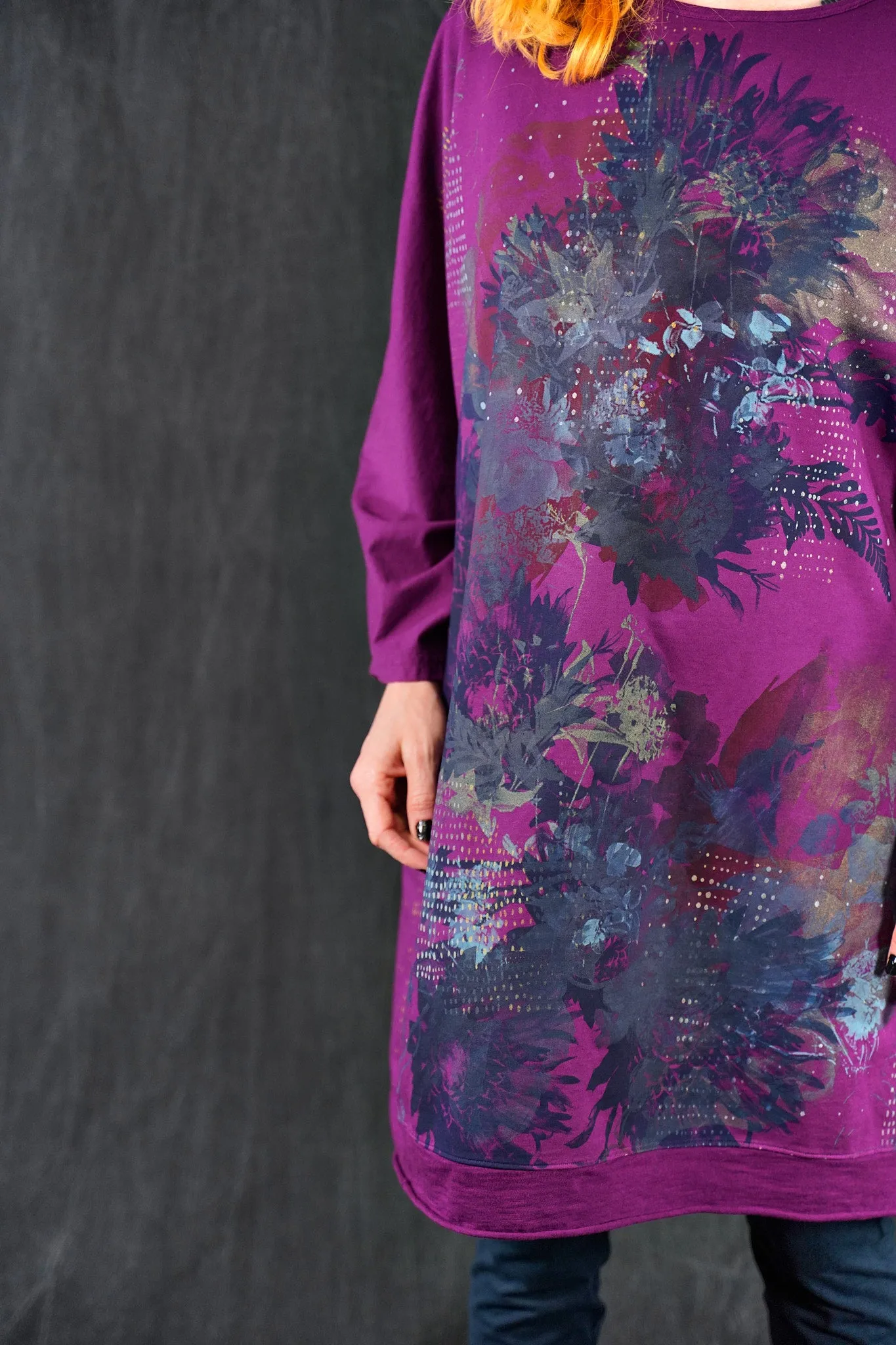2354-2 Traveller Sweatshirt Fuchsia-P