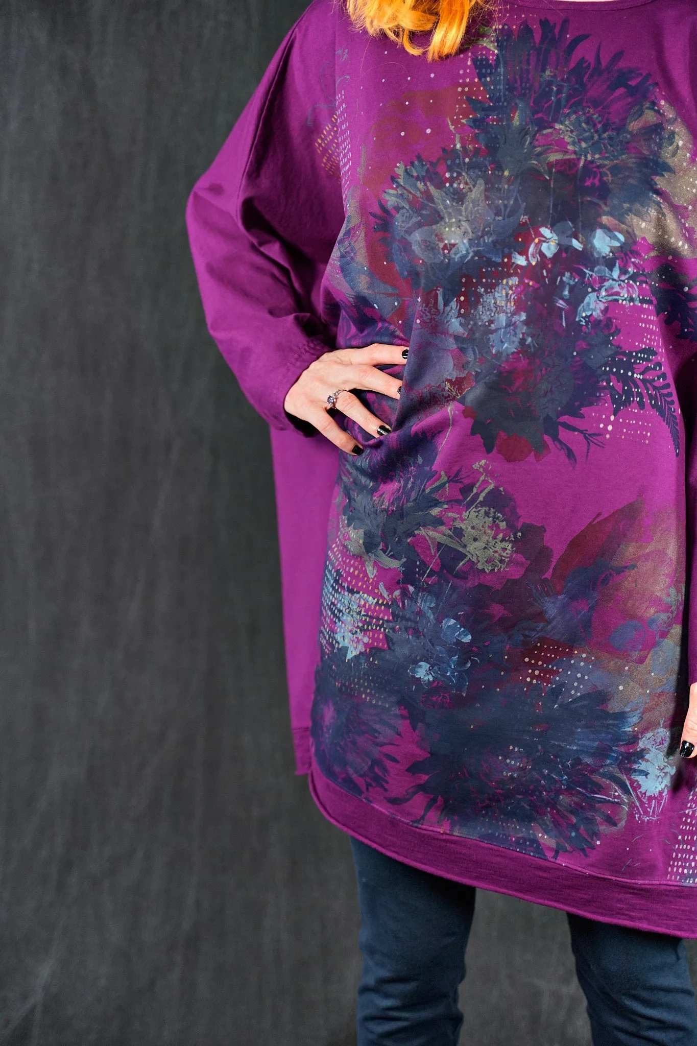 2354-2 Traveller Sweatshirt Fuchsia-P