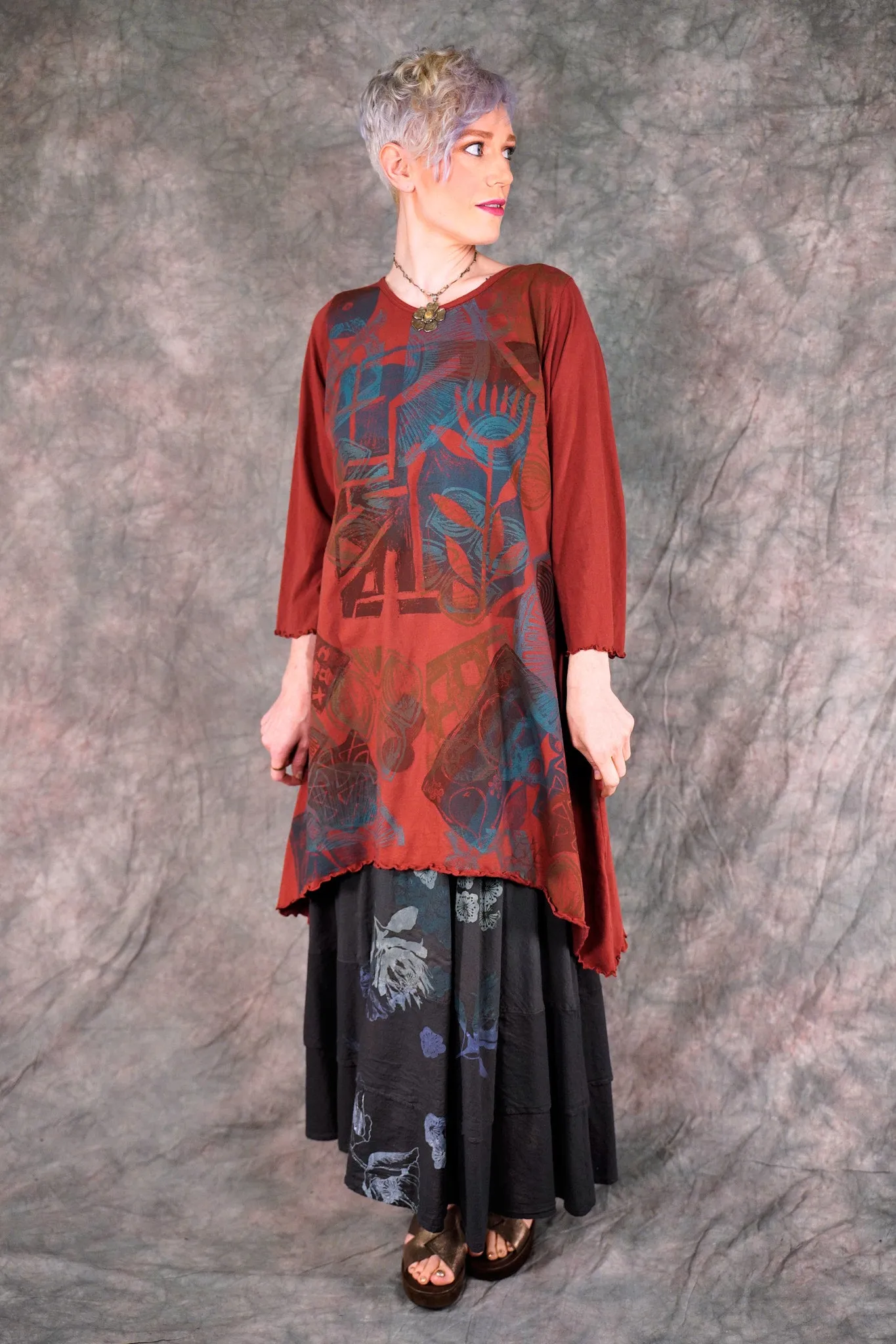 2361 Colorwheel Tunic Henna-P