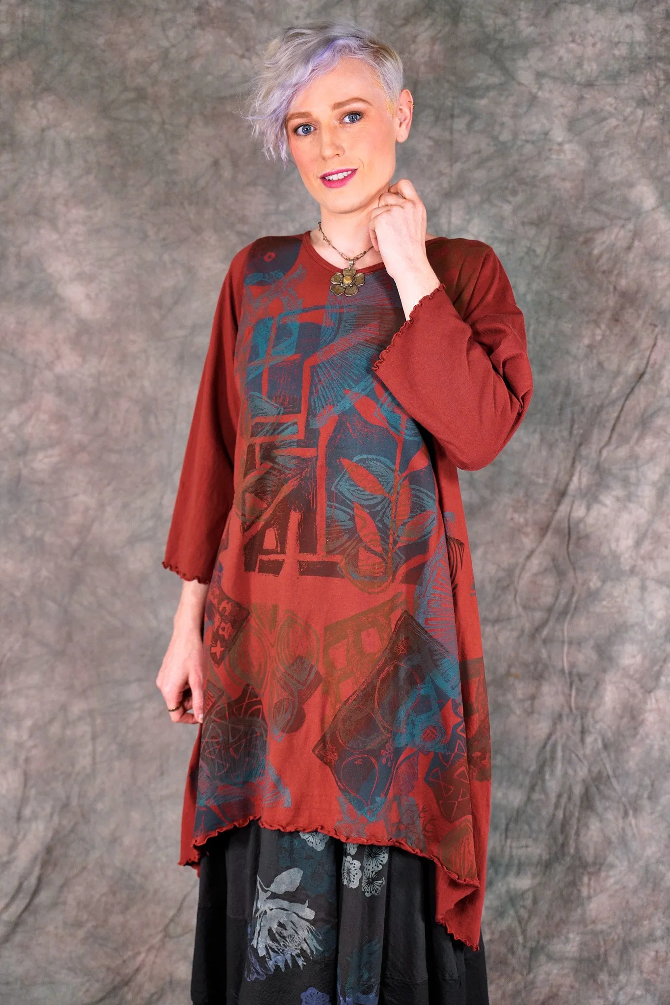 2361 Colorwheel Tunic Henna-P