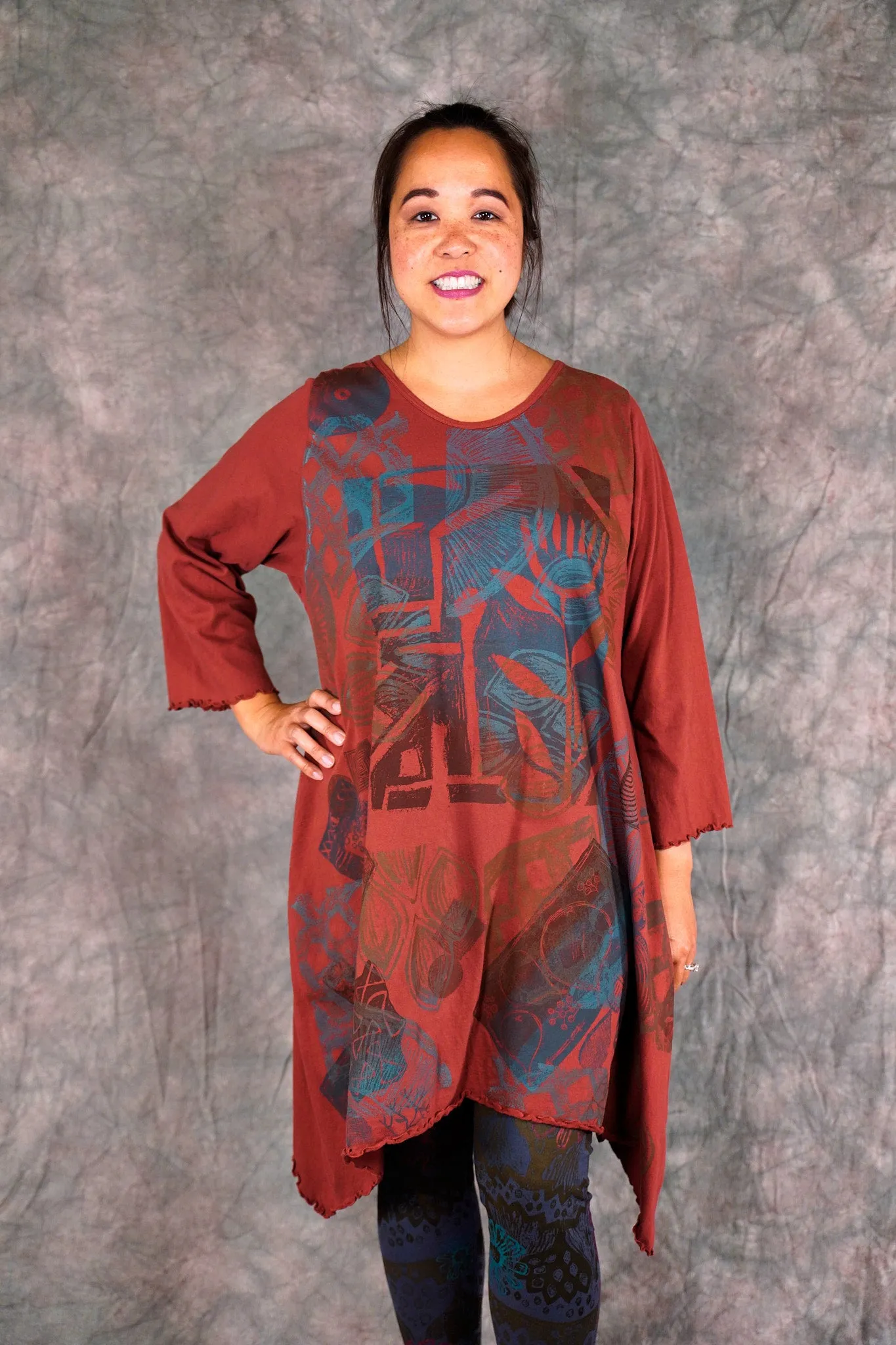 2361 Colorwheel Tunic Henna-P