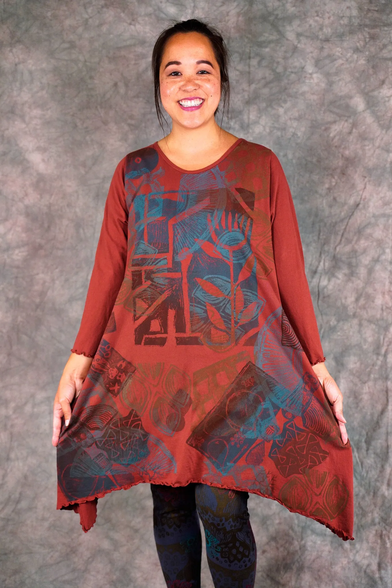 2361 Colorwheel Tunic Henna-P
