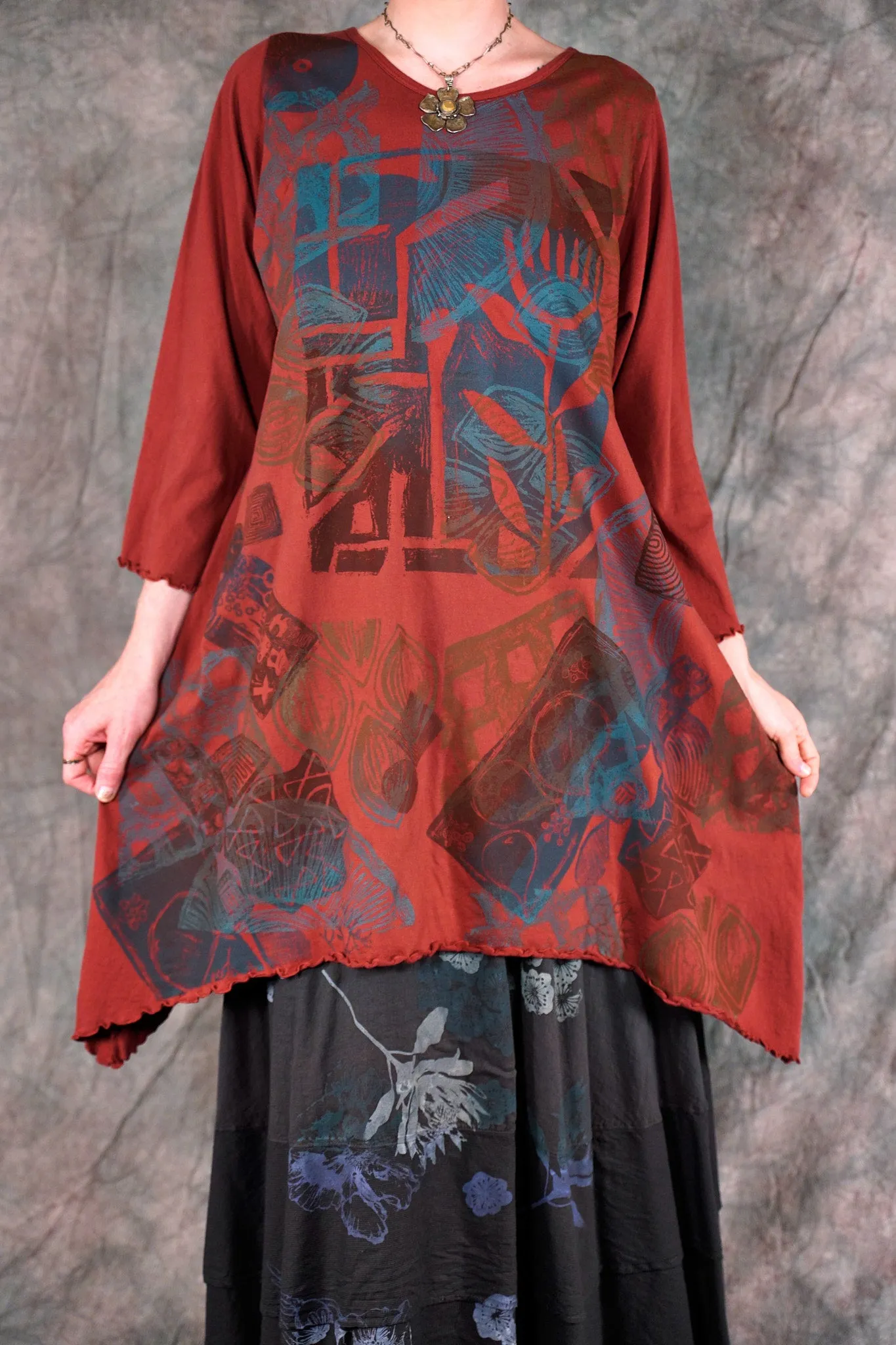 2361 Colorwheel Tunic Henna-P