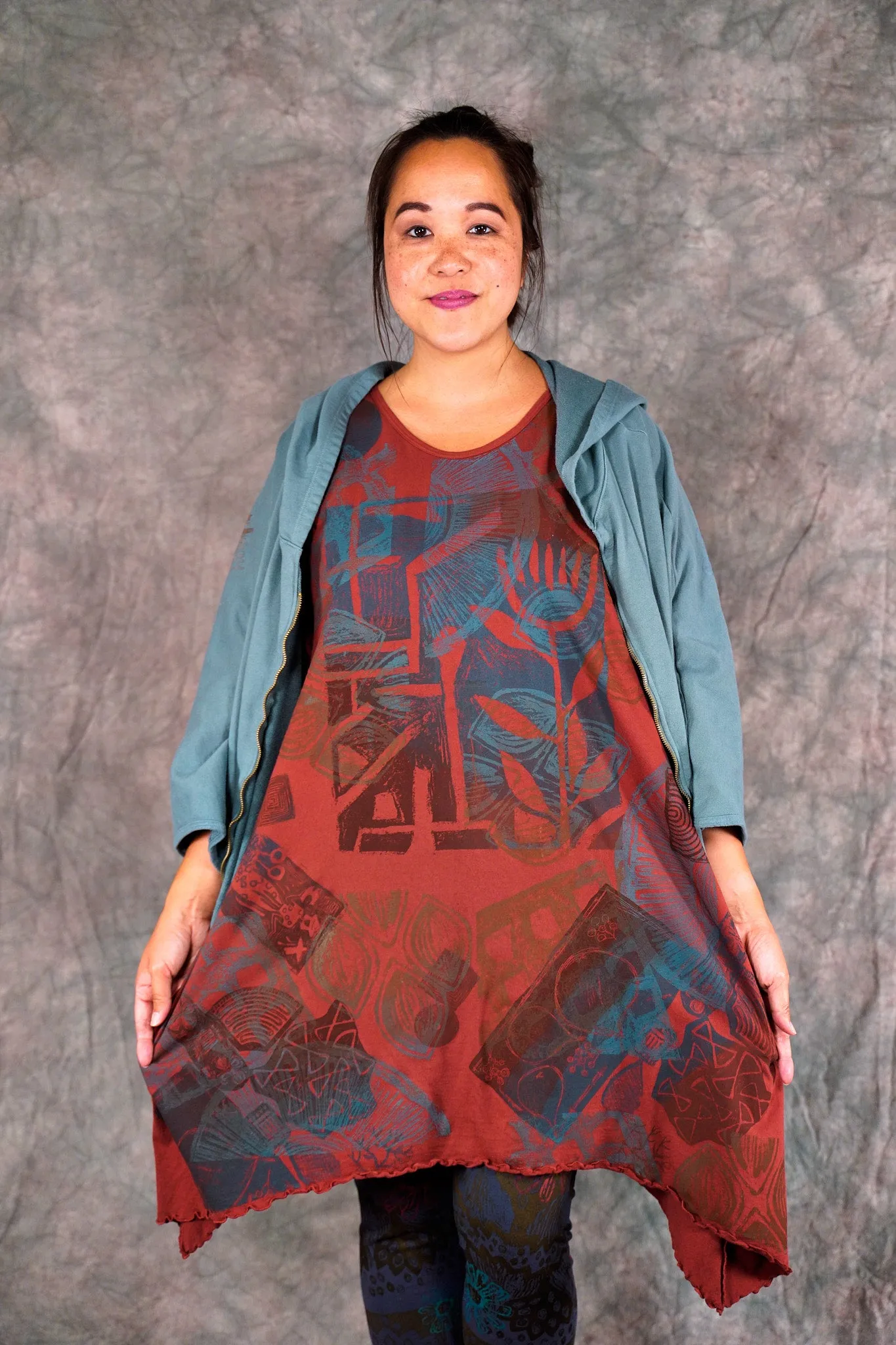 2361 Colorwheel Tunic Henna-P