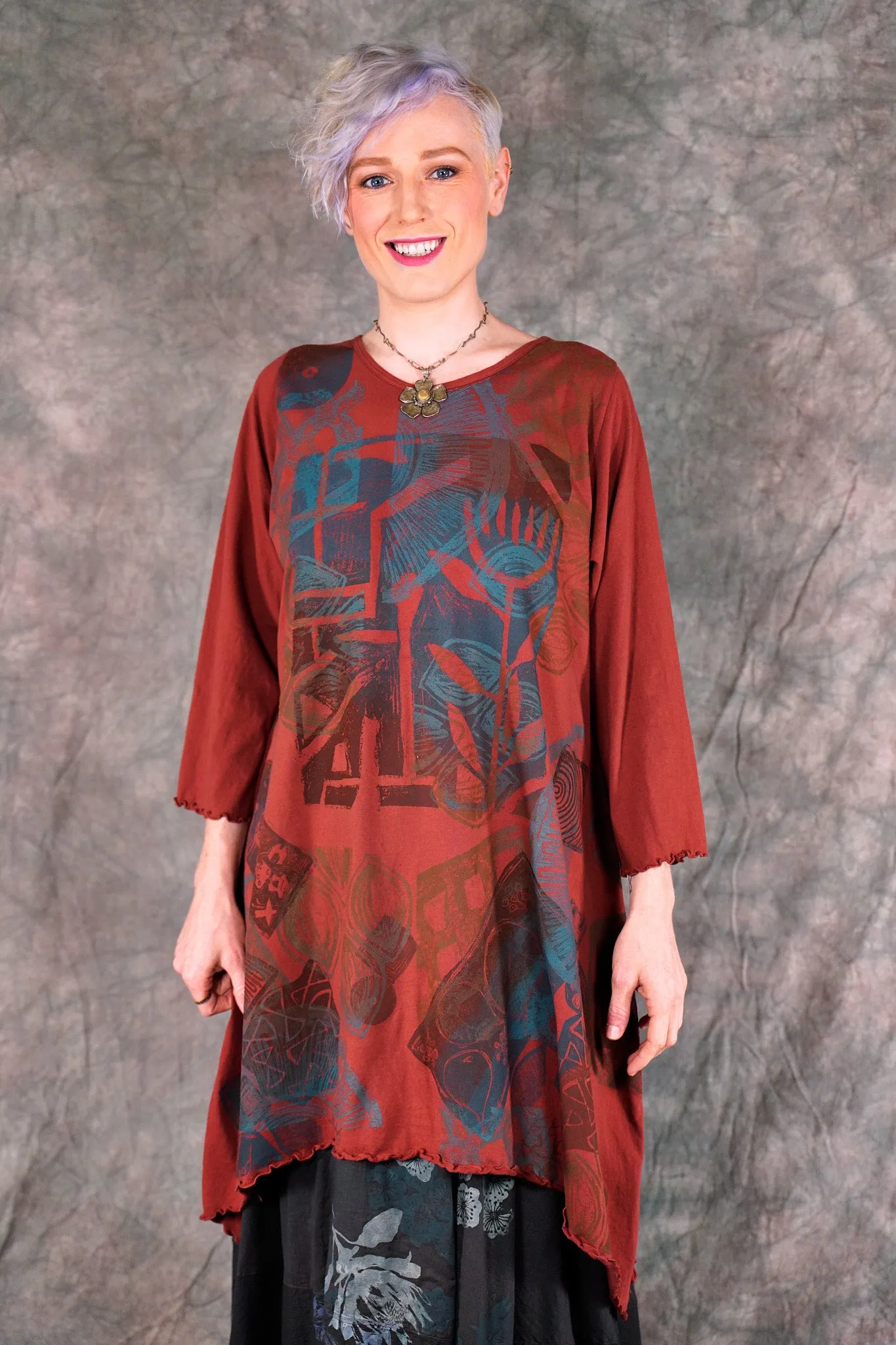 2361 Colorwheel Tunic Henna-P