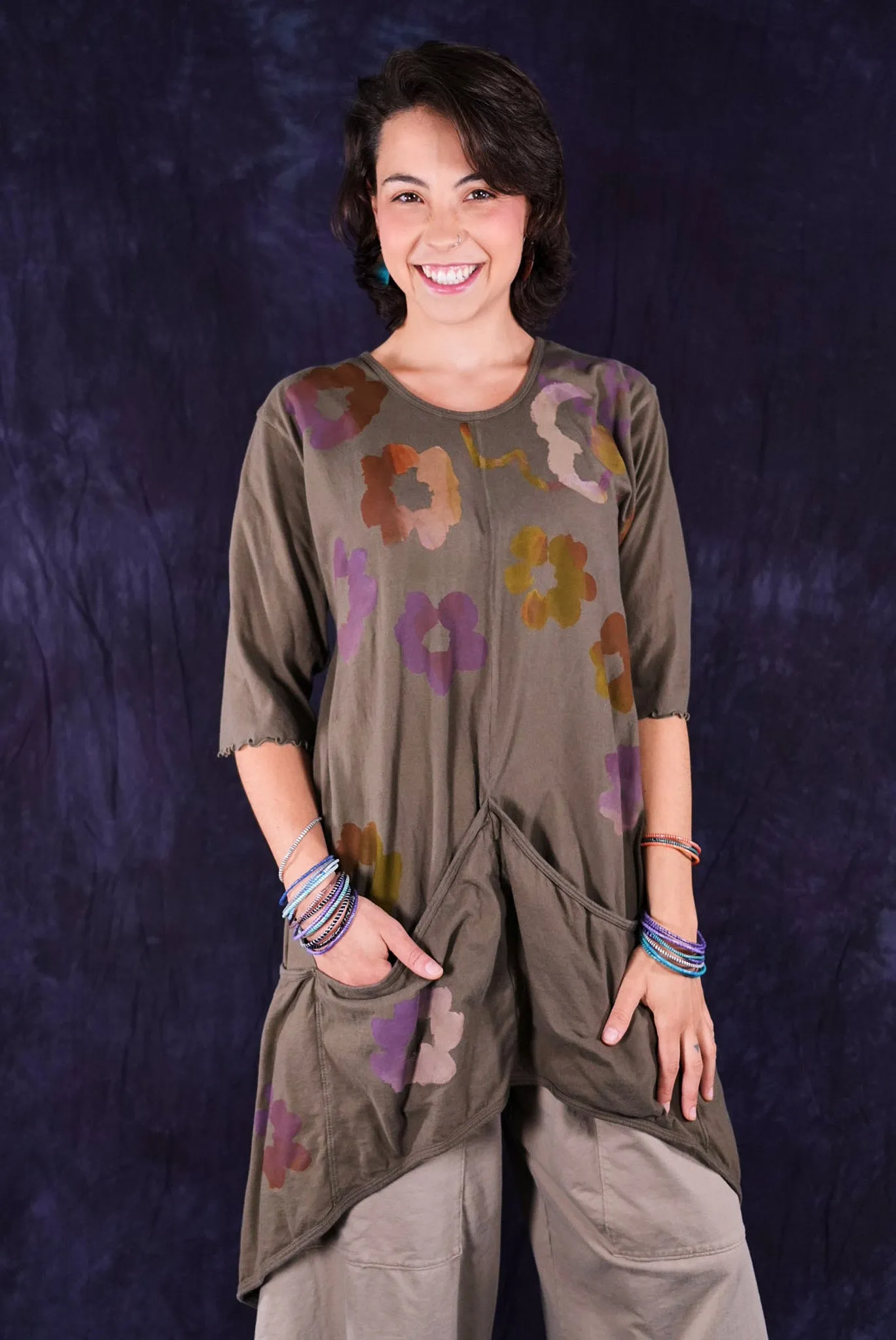 2370 Four Pocket Tunic Earth-P