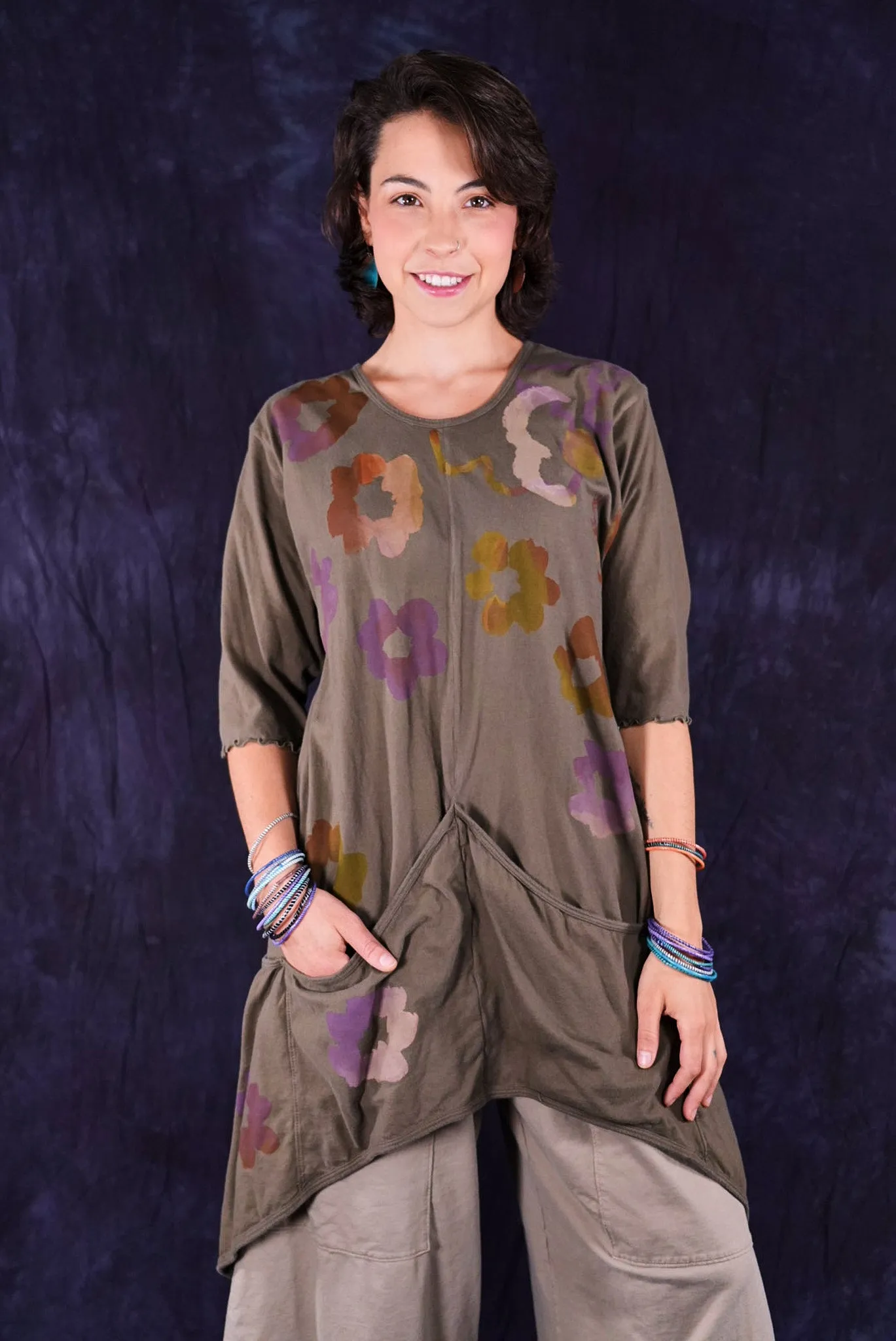 2370 Four Pocket Tunic Earth-P
