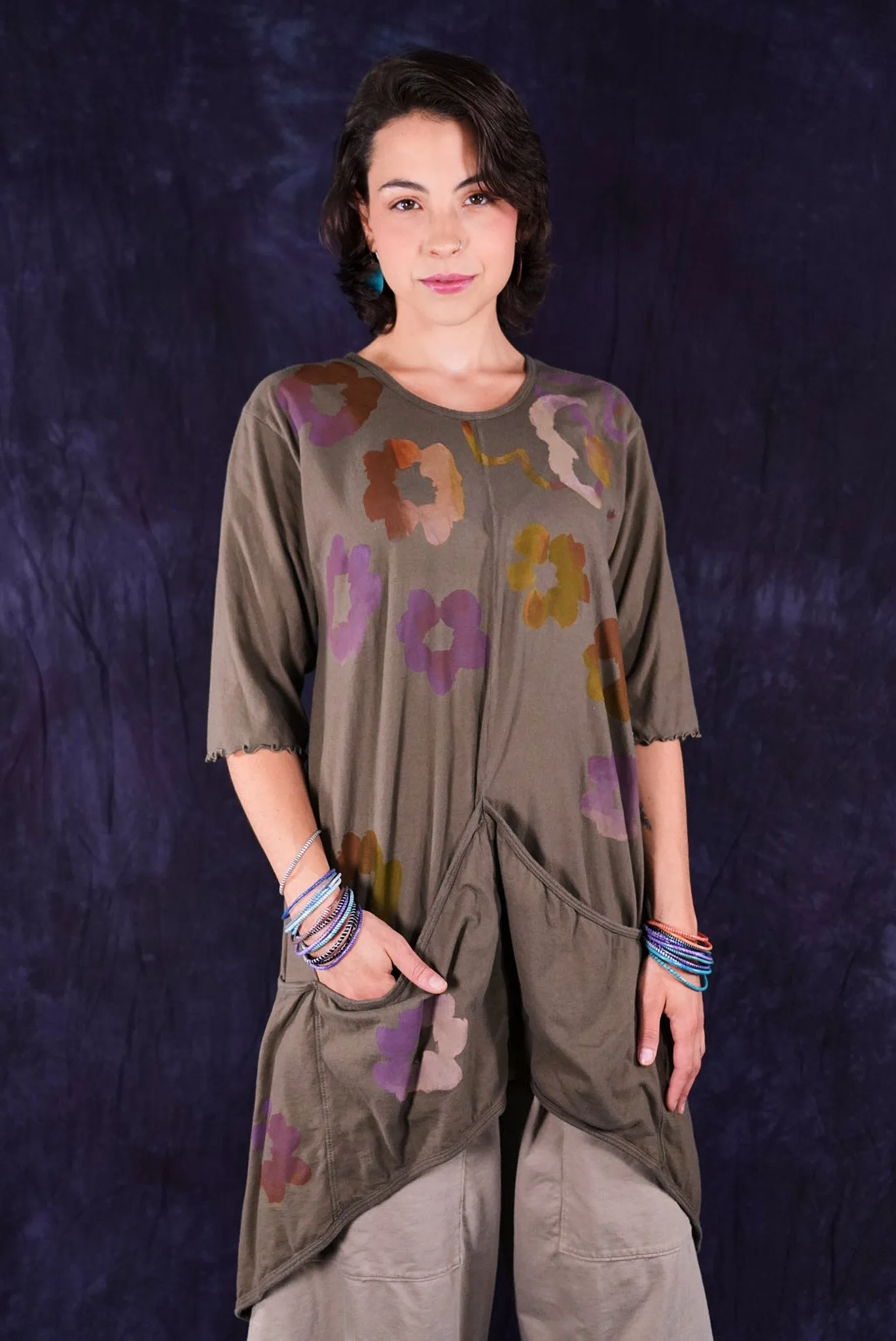 2370 Four Pocket Tunic Earth-P