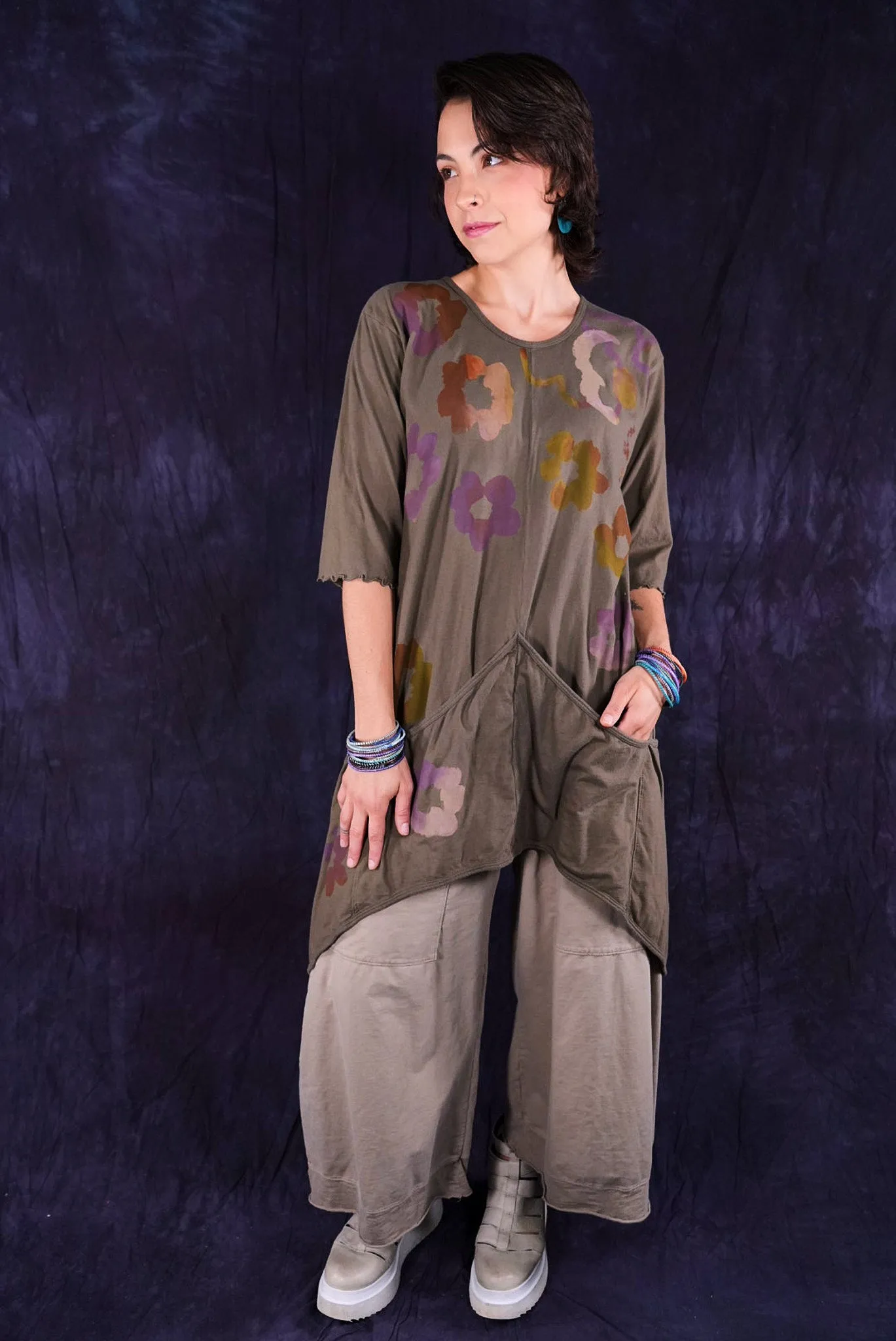 2370 Four Pocket Tunic Earth-P